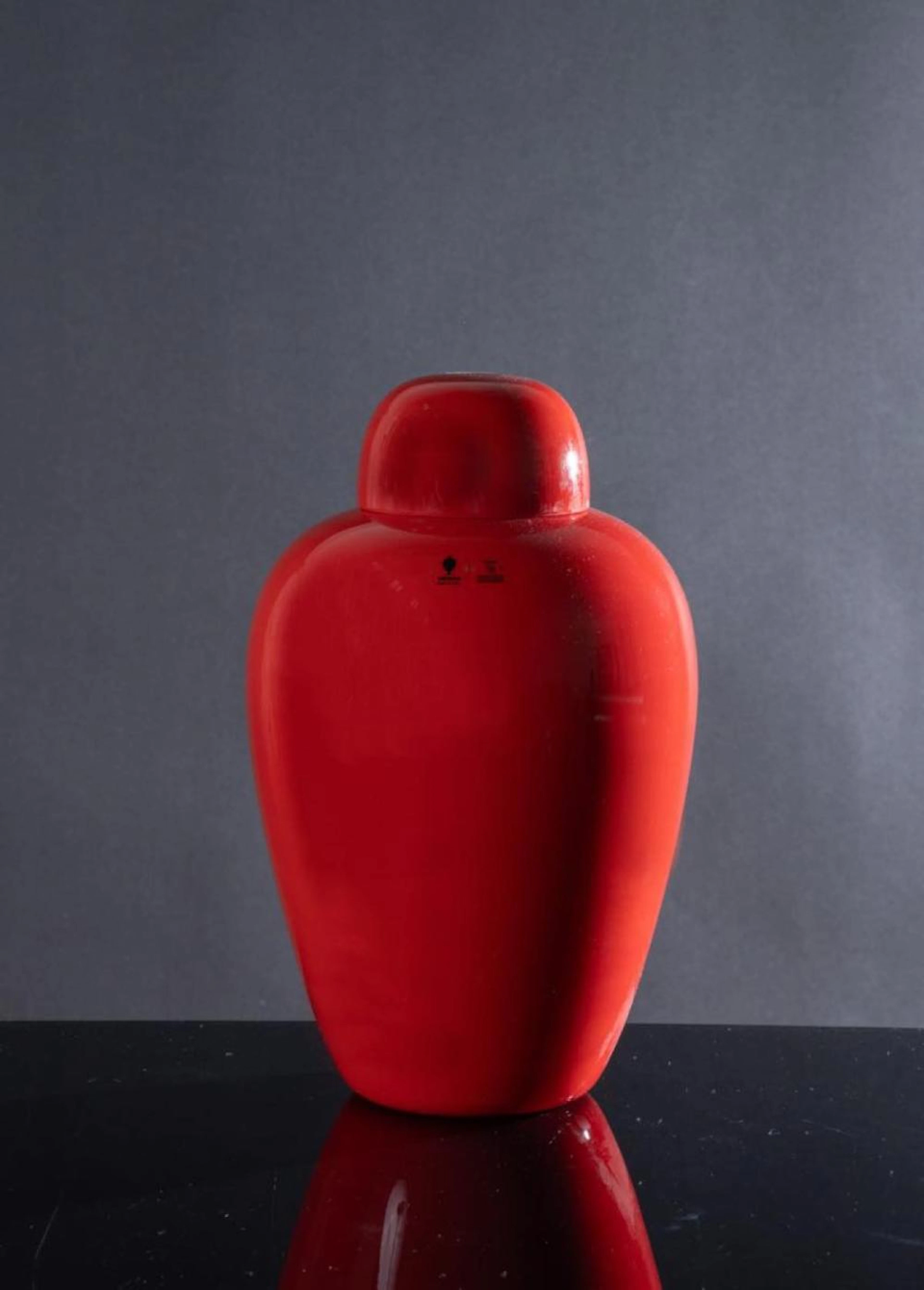 Tobia Scarpa per Venini, Vaso della serie ?Cinesi?, 1983.