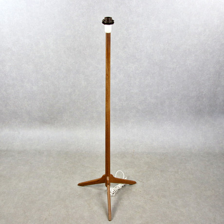 GOLVLAMPA, trebent, teak, 1950/60-tal.