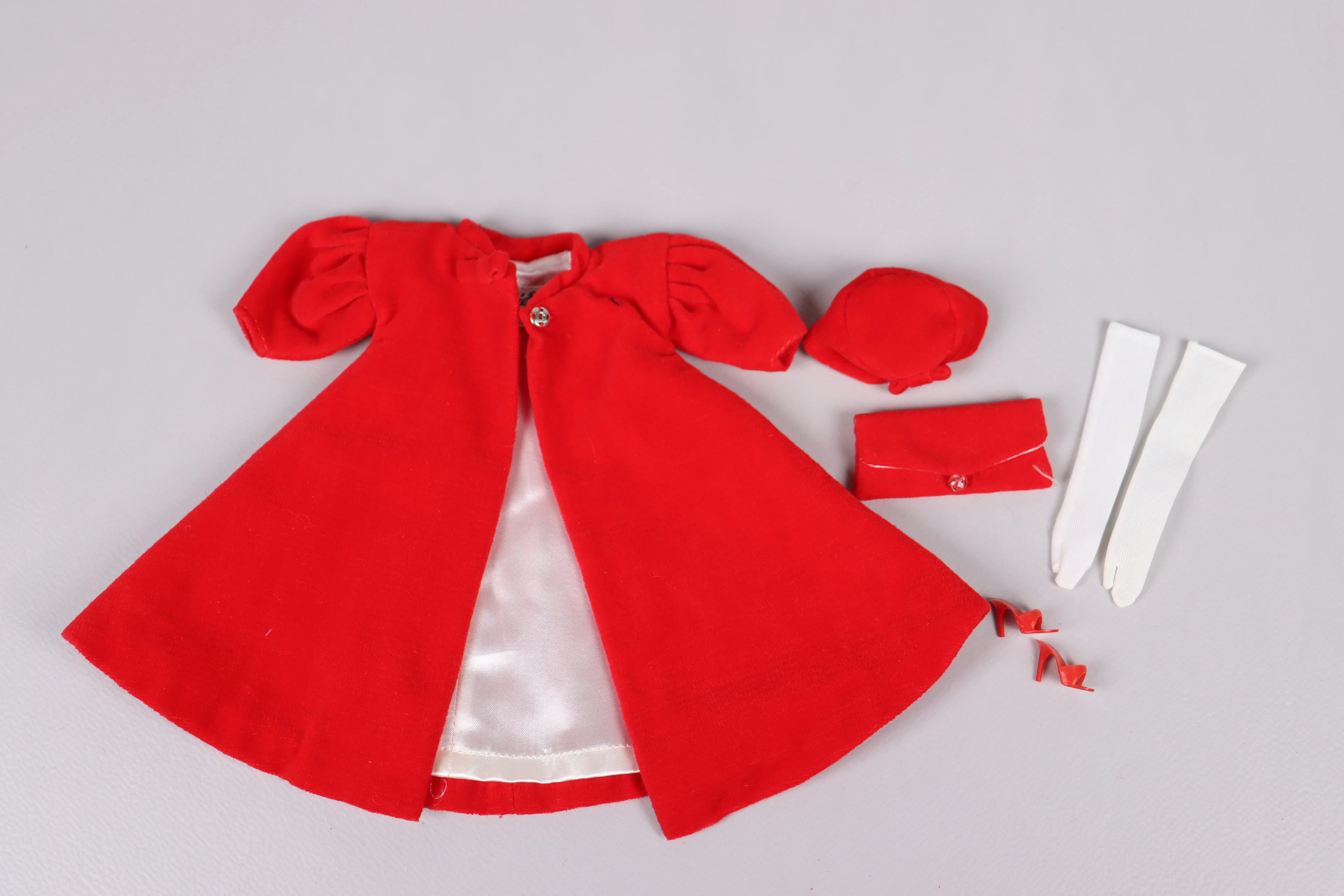 Vintage Barbie kläder, #0939 Red Flare, 1964-65
