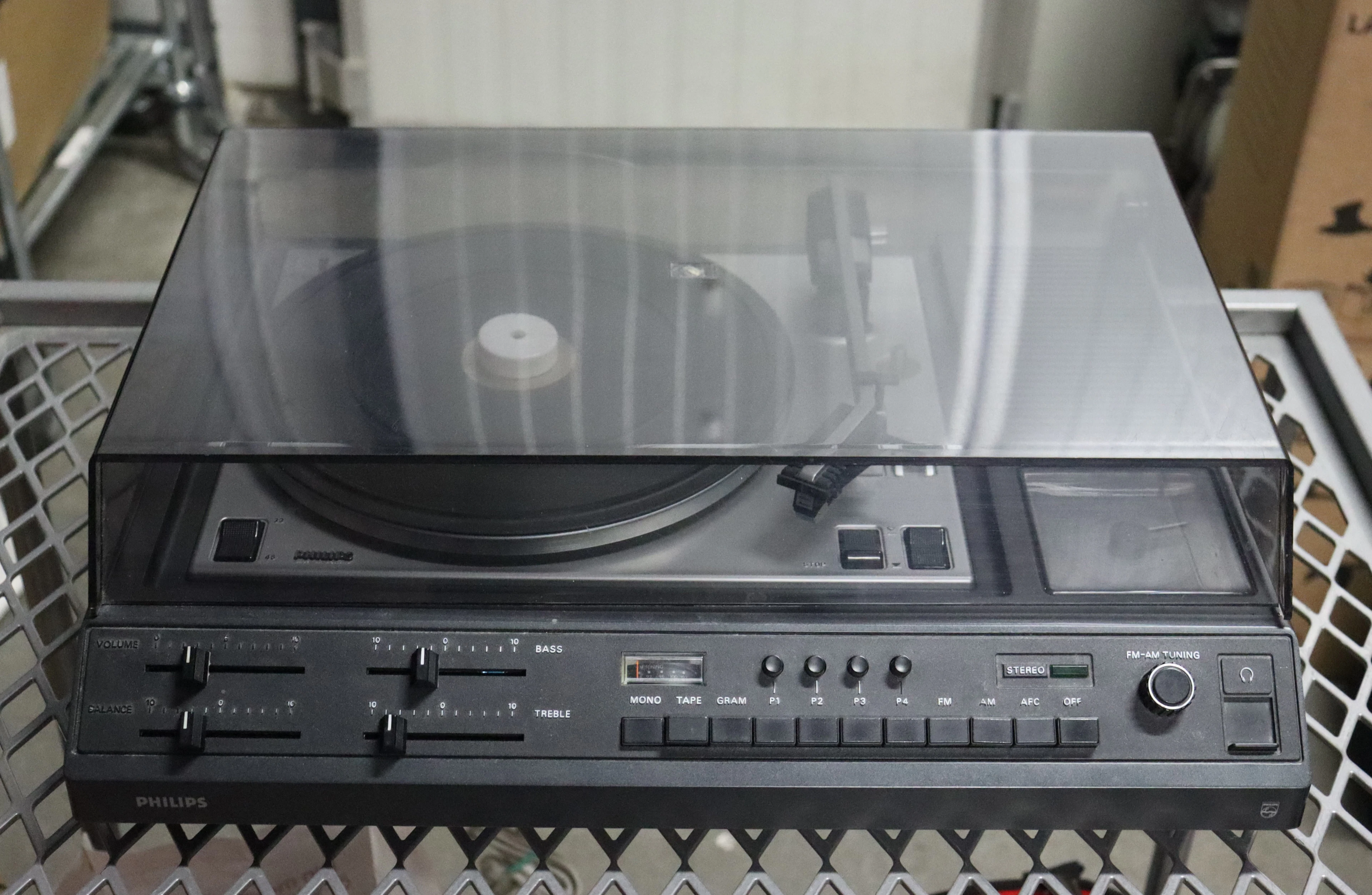 Philips 845 (22ARH845), stereo, skivspelare, tuner, 1970-tal