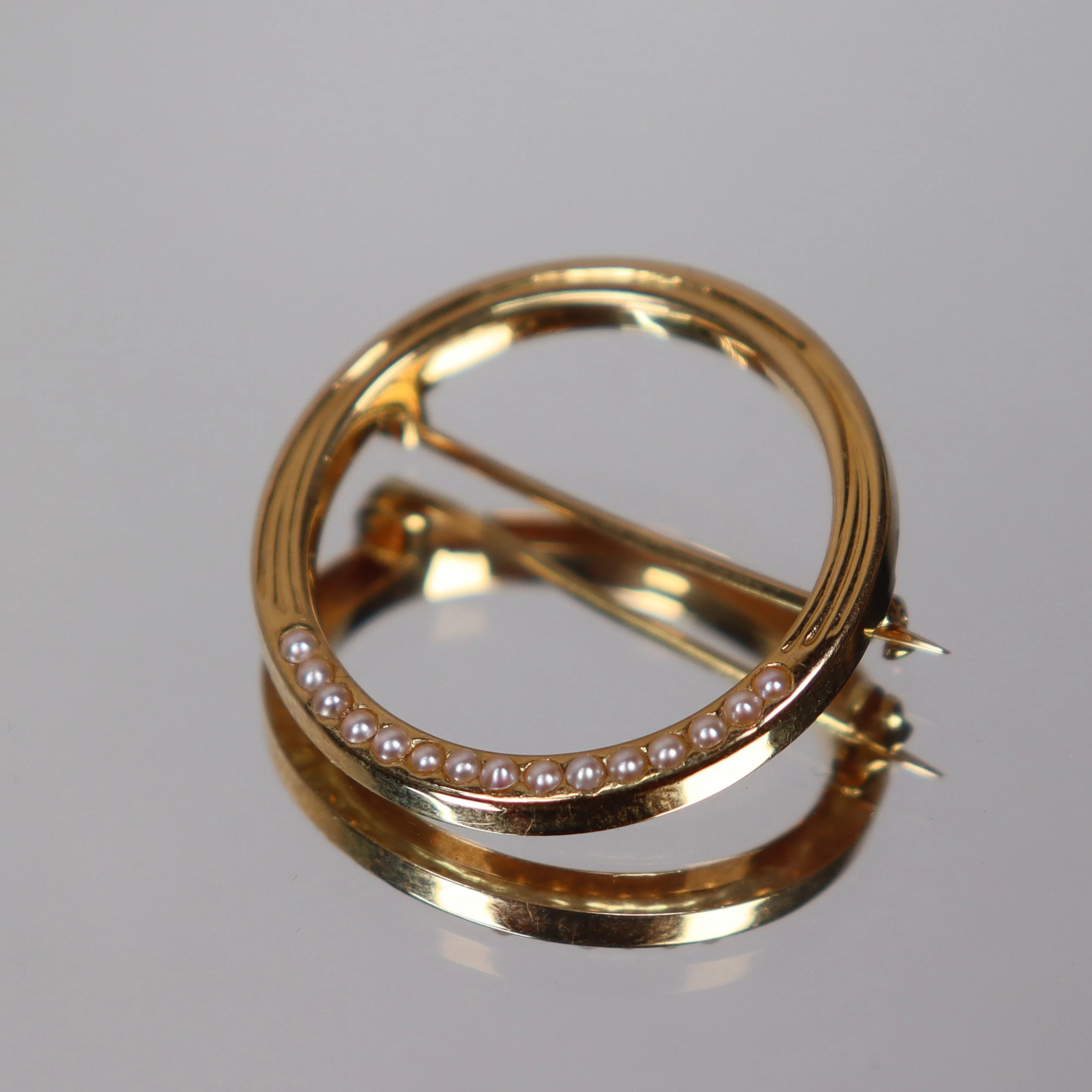 Guldbrosch, 18k