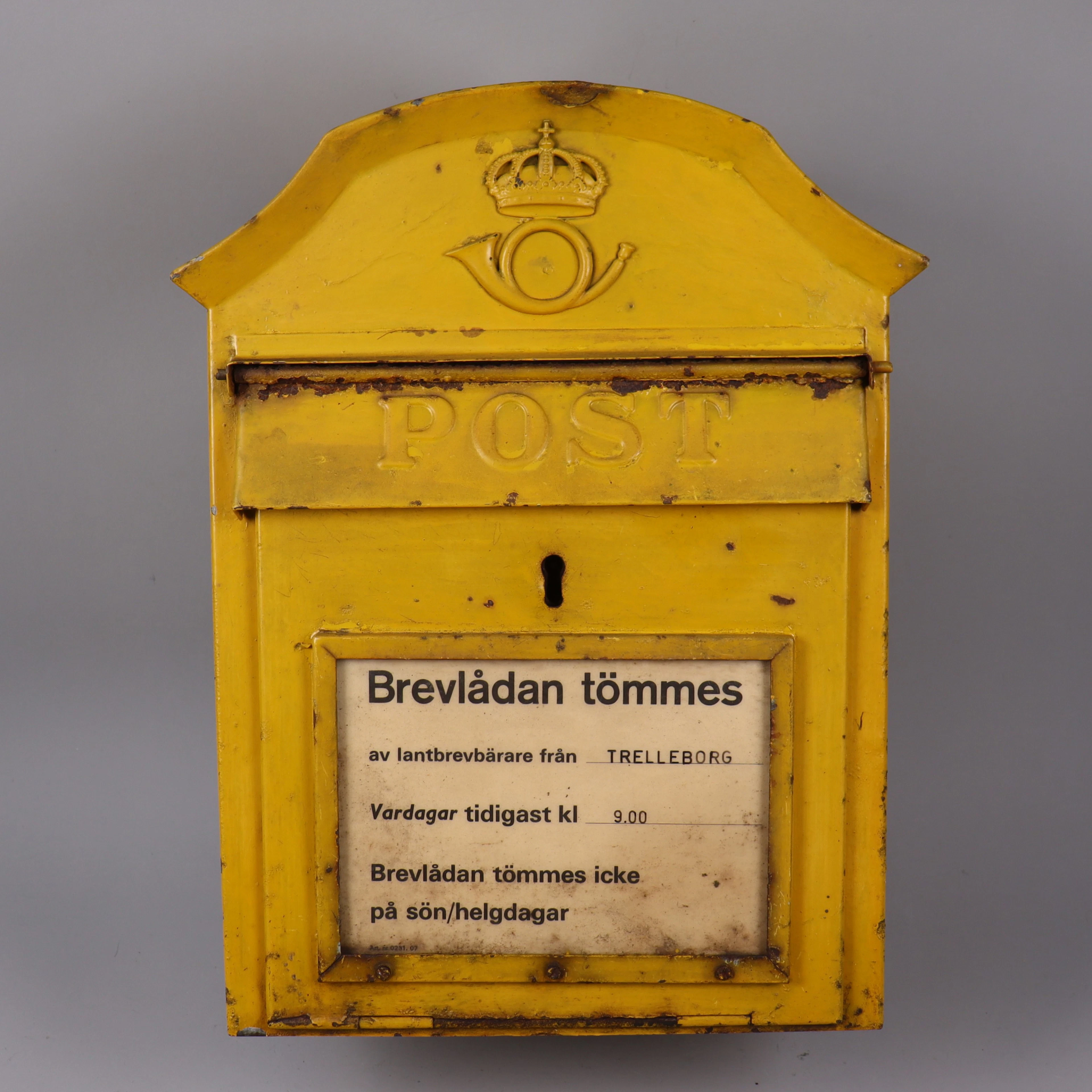 Post -/brevlåda, Kungliga Postverket, 1950-tal