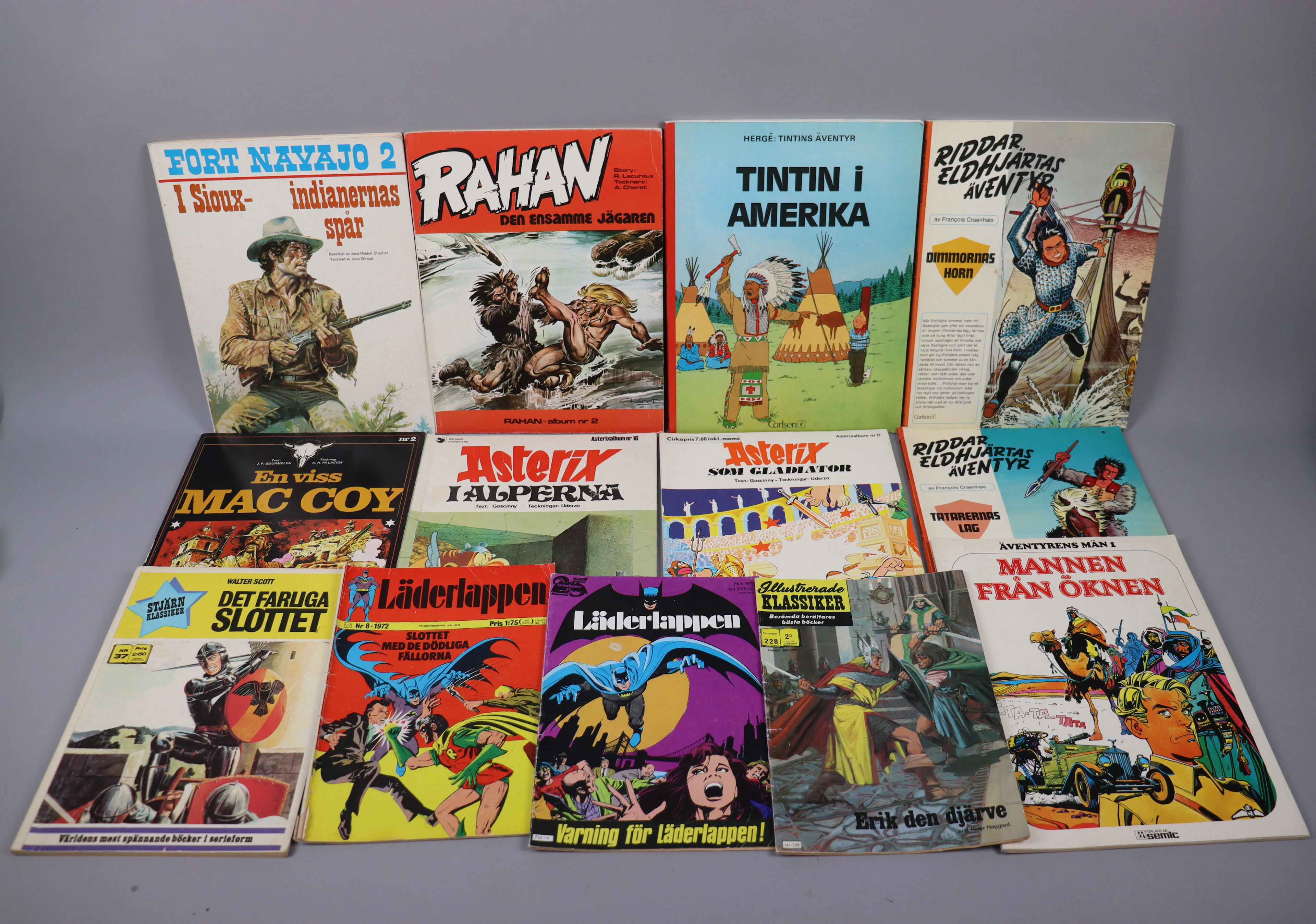 Seriealbum och serietidningar
