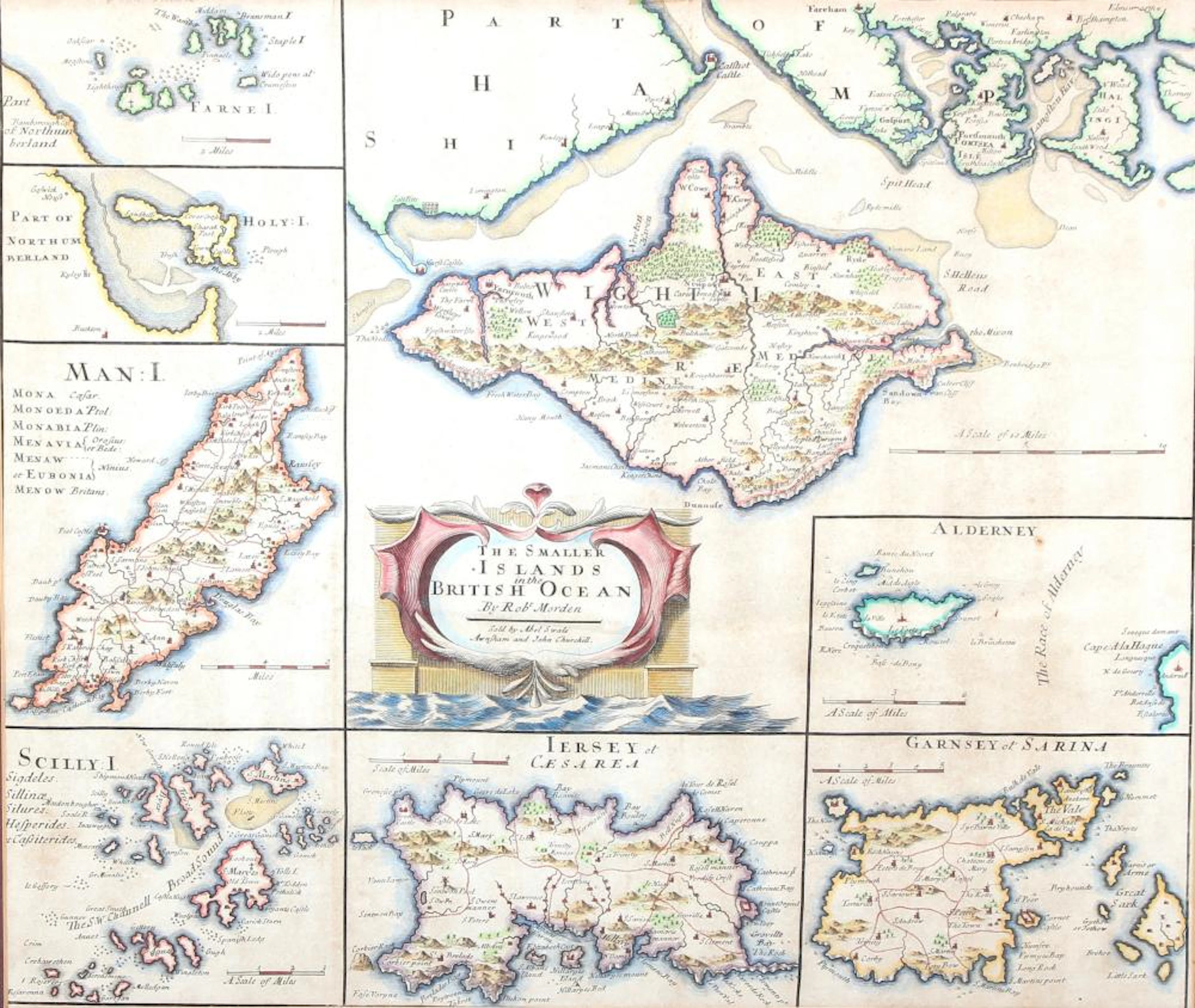 Robert Morden/The Smaller Islands in the British Ocean