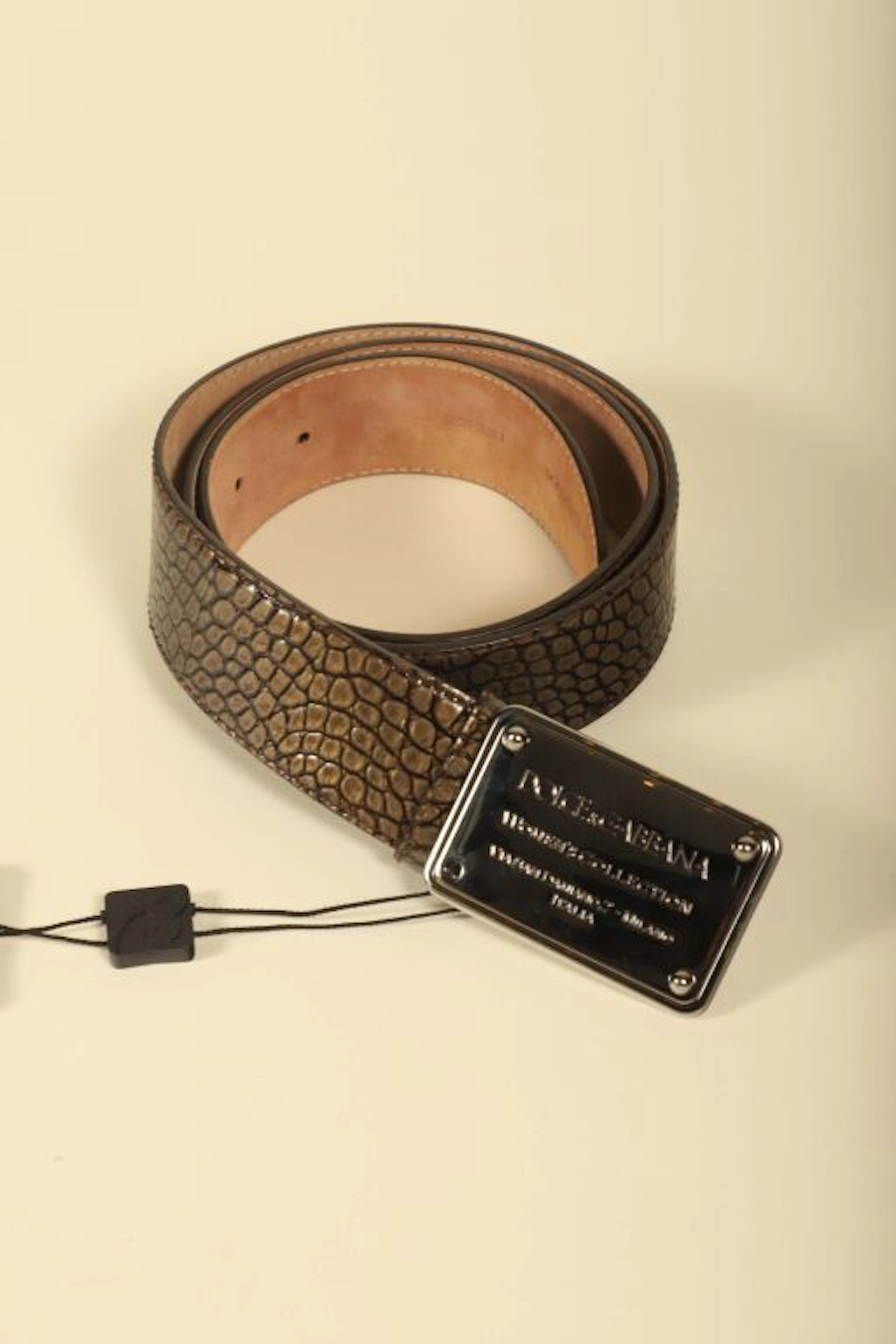 DOLCE & GABBANA. Silver-plated alligator... - Lot 186 - Kâ-Mondo