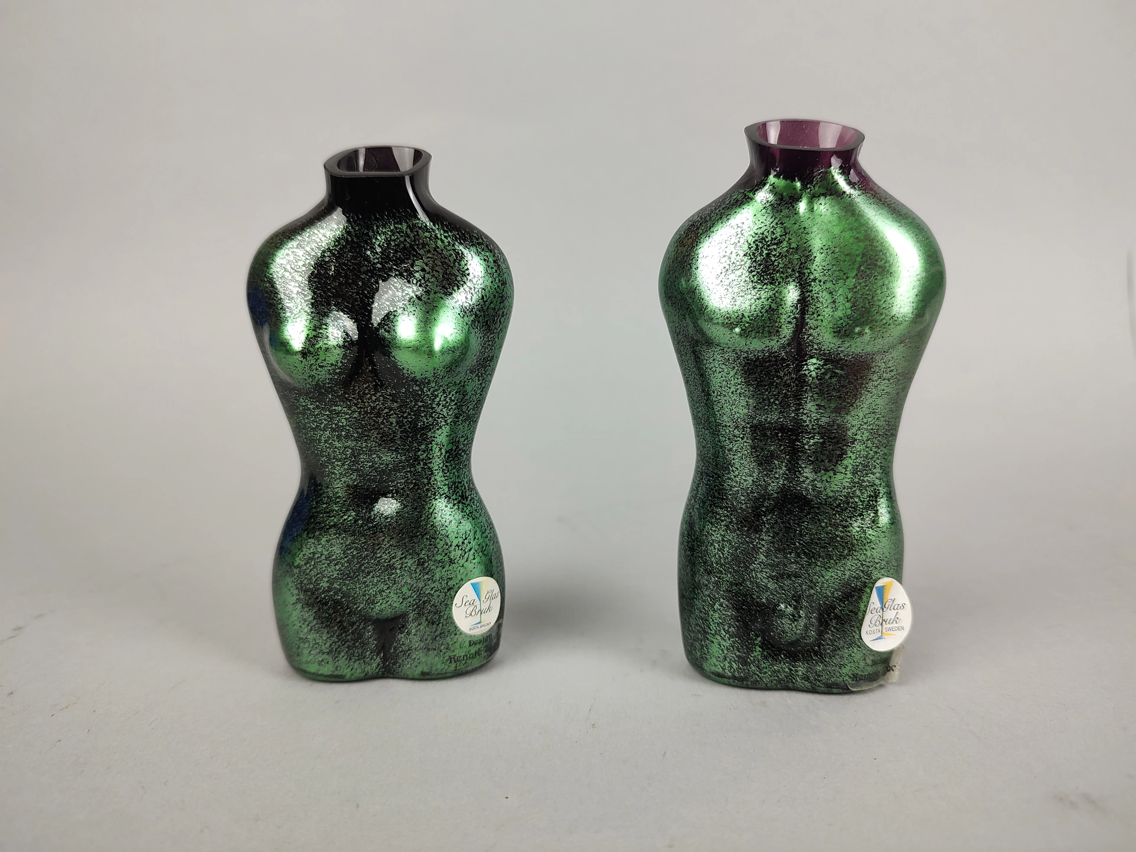 Skulpturer, glas, Renate Stock, Sea Glasbruk