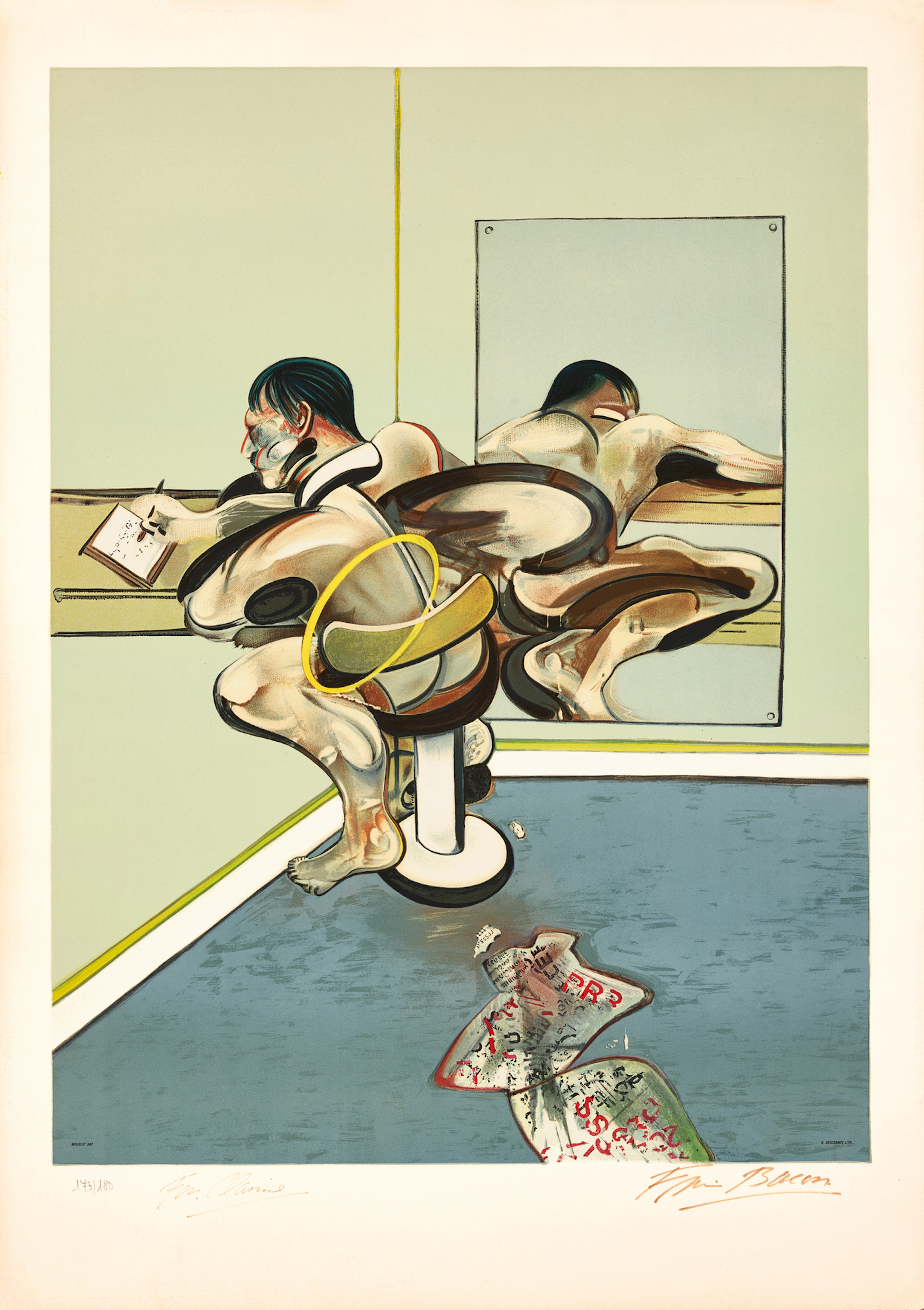 Man Writing Reflected in a Mirror, 1977 Francis Bacon, 1909-1992 (GB)