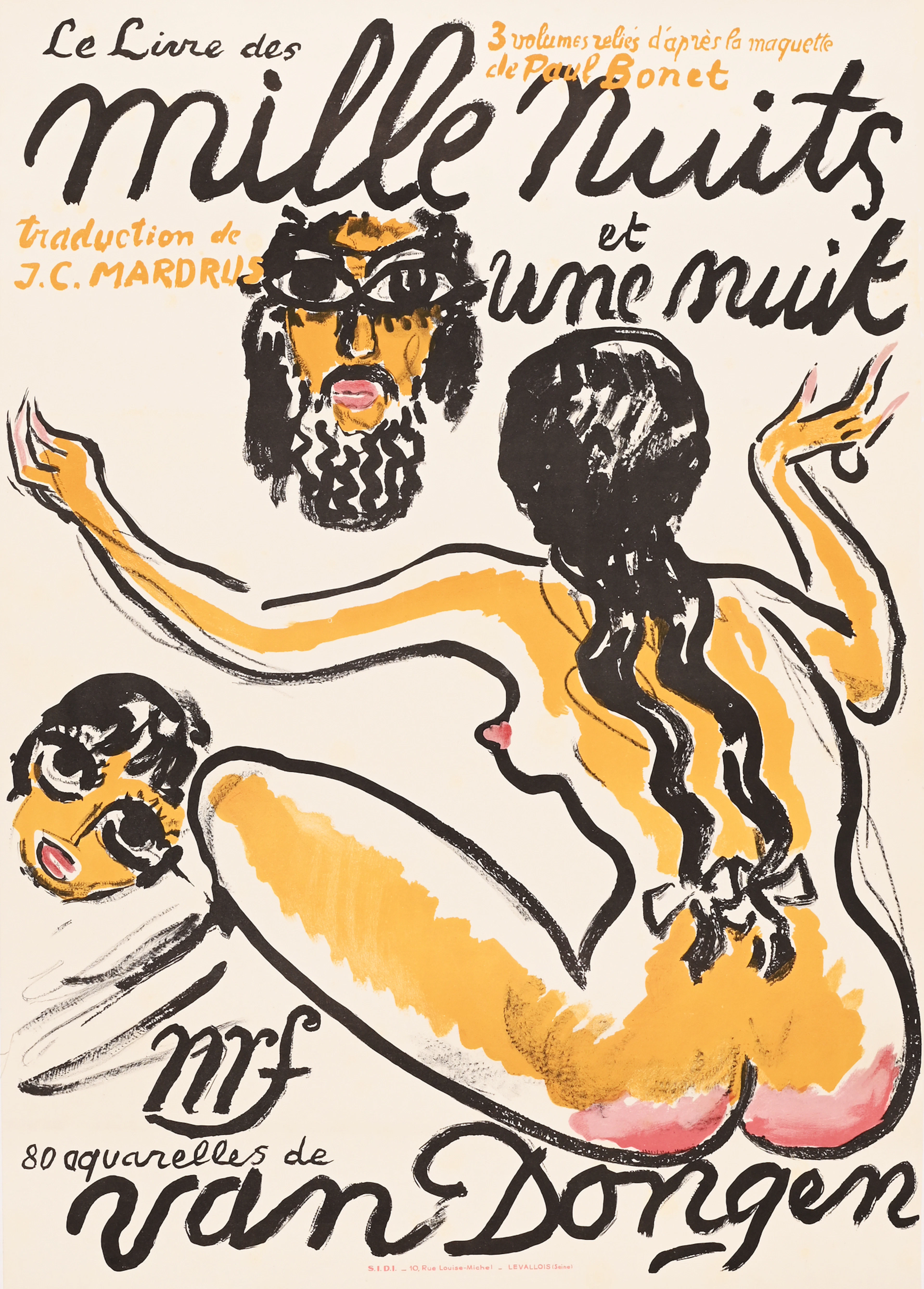 Poster. Le livre des milles nuits et une nuit