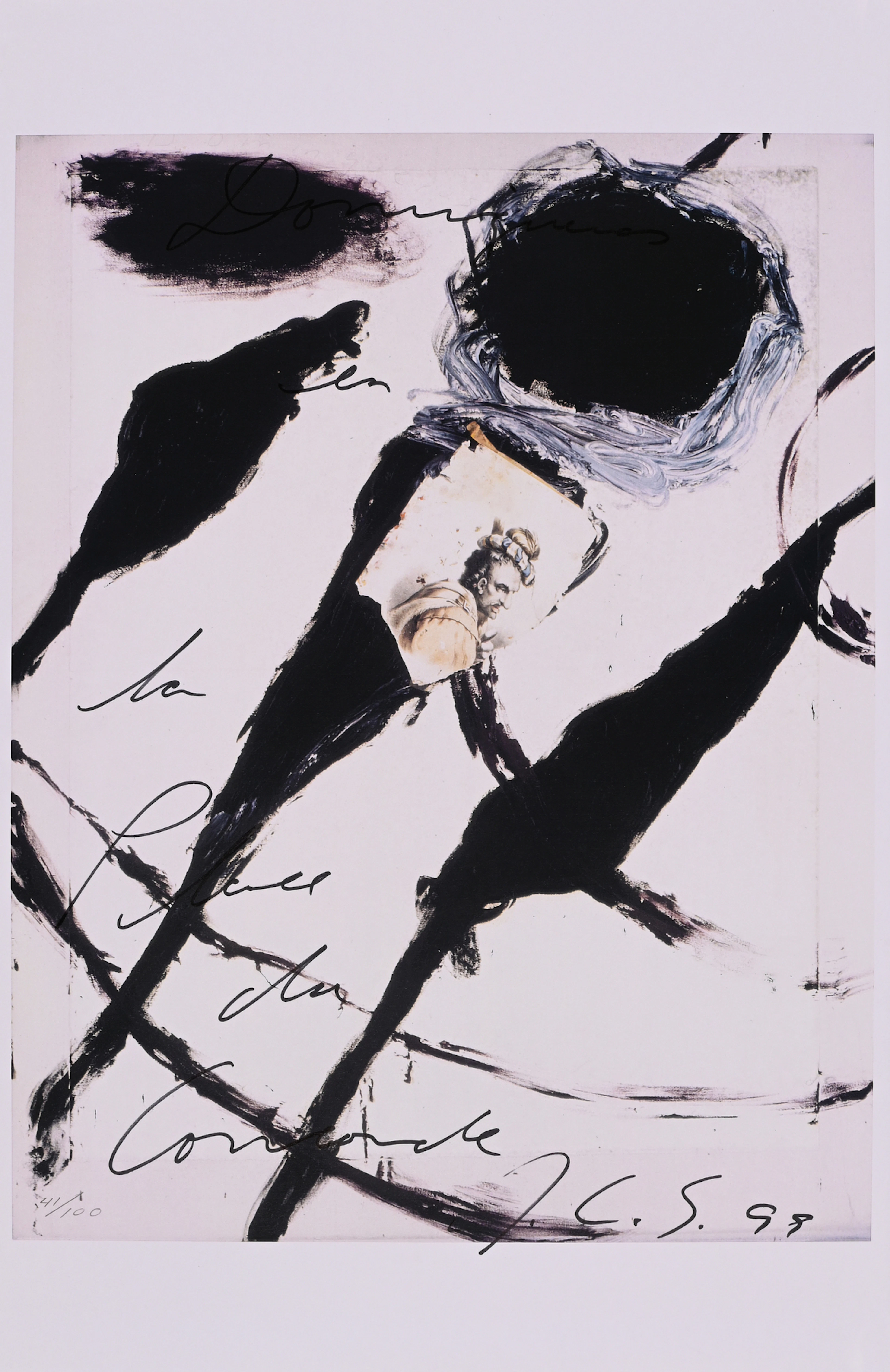 3 sheets: Julian Schnabel, Per Kirkeby, Robert Morris Grafik 20. / 21. Jh.