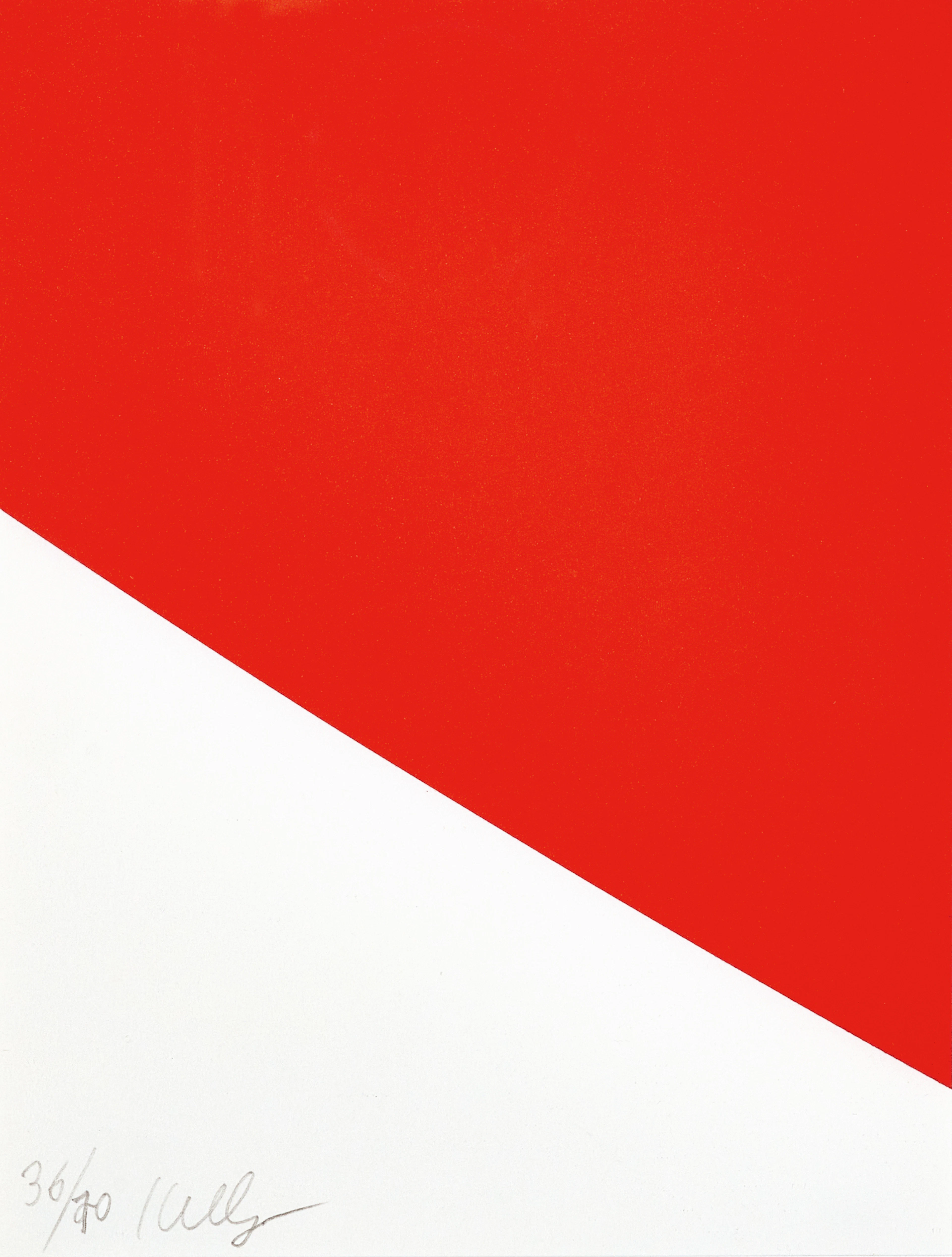 Red Curve (for Parkett No. 56), 1999 Ellsworth Kelly, 1923-2015 (US)