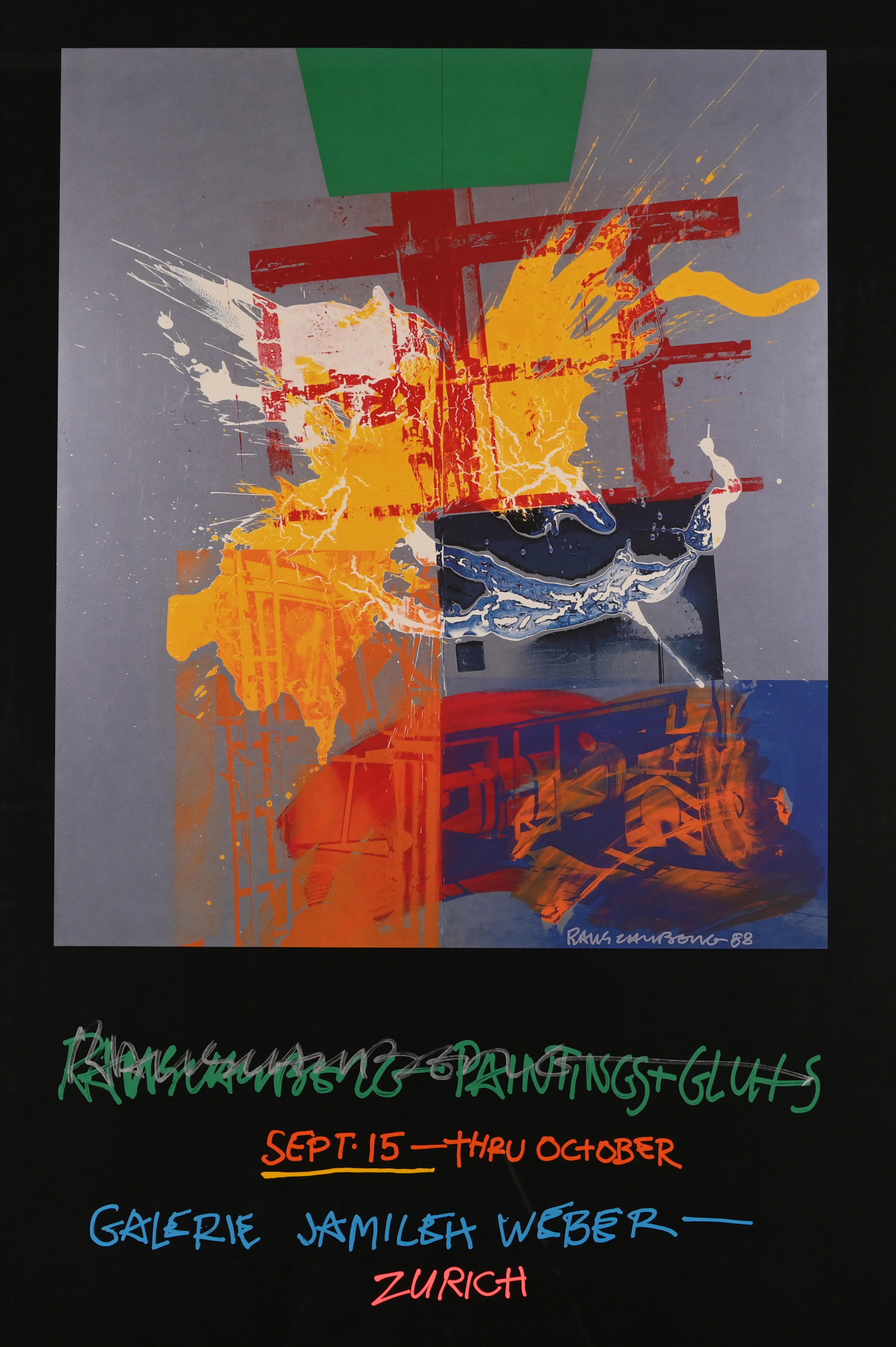 3 posters: Rauschenberg Paintings
