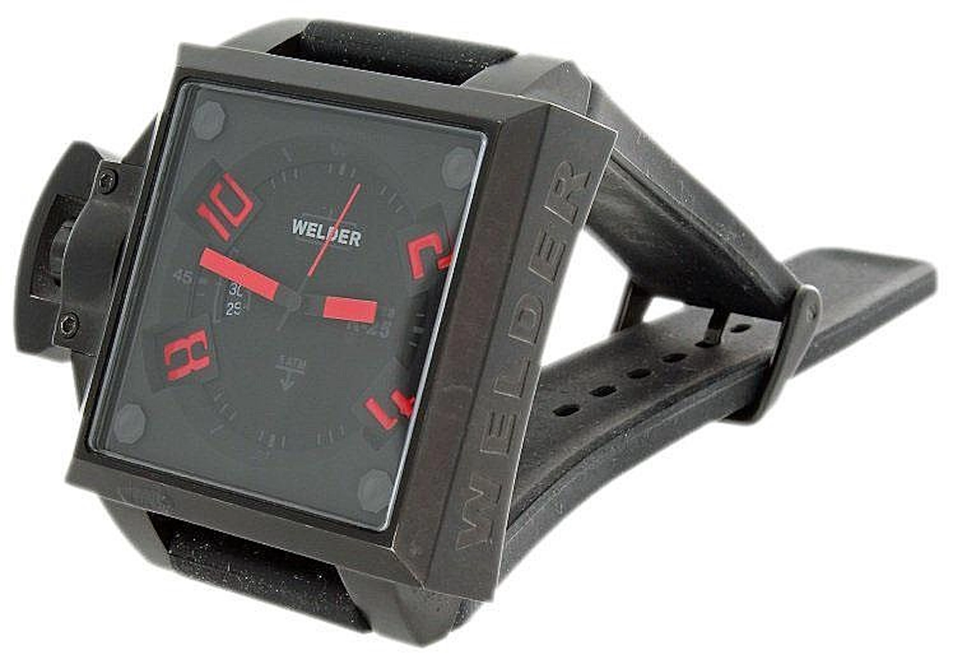 Ion Plated Steel Welder K25 Red Indexes Watch U- Boat