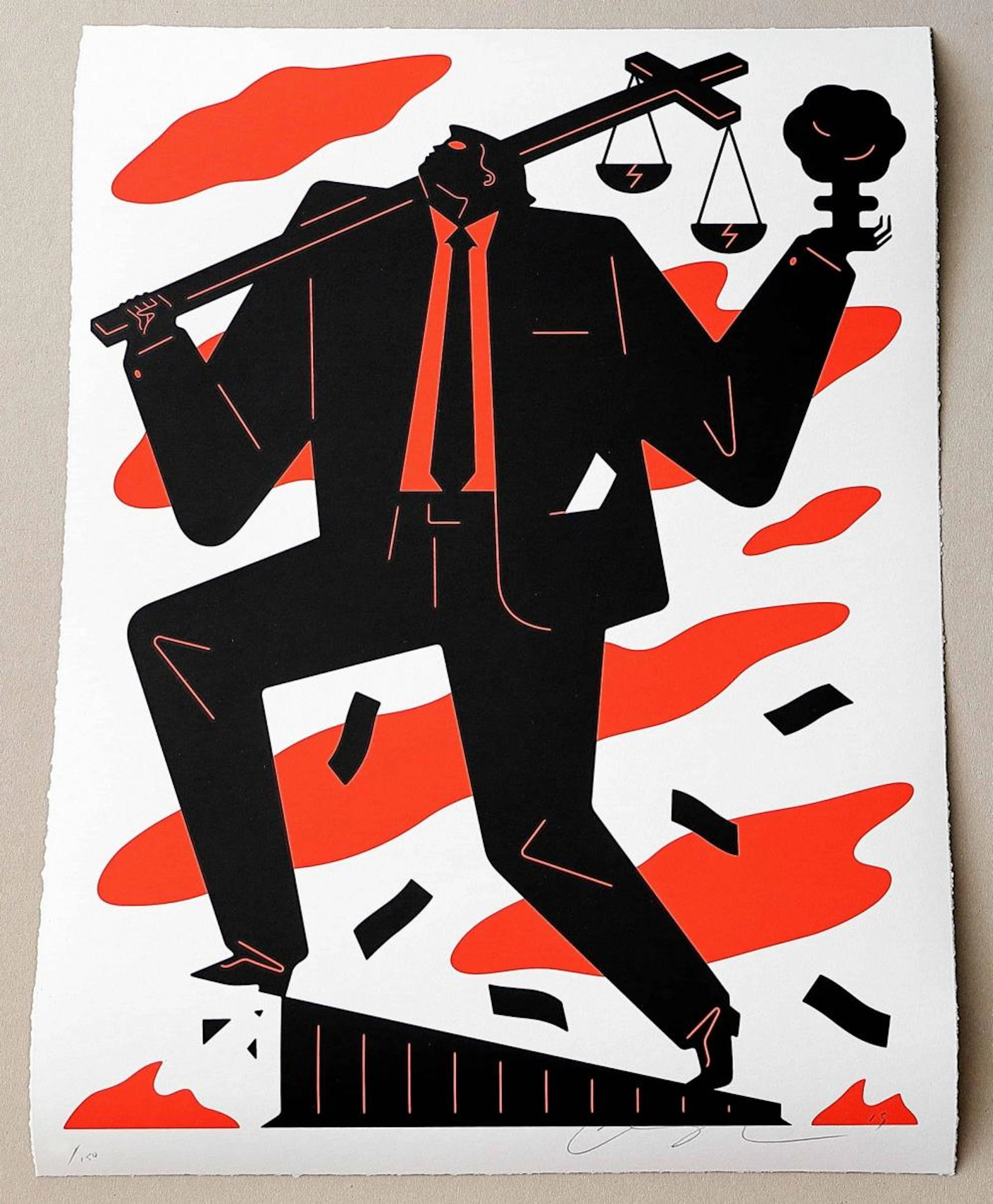 Cleon Peterson Useless Idiot Screen Print LTD ED 150