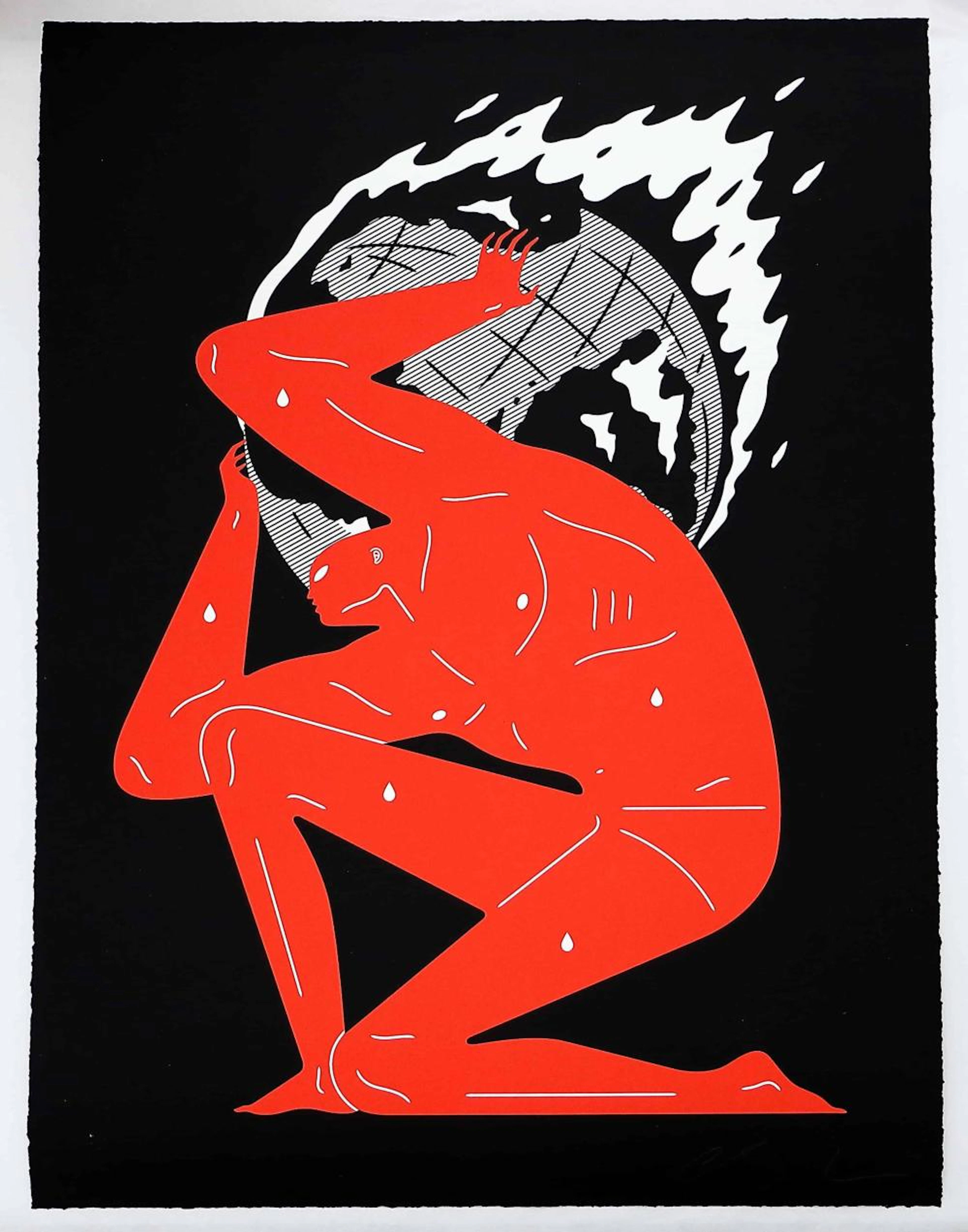 Cleon Peterson World on Fire Black Screen Print