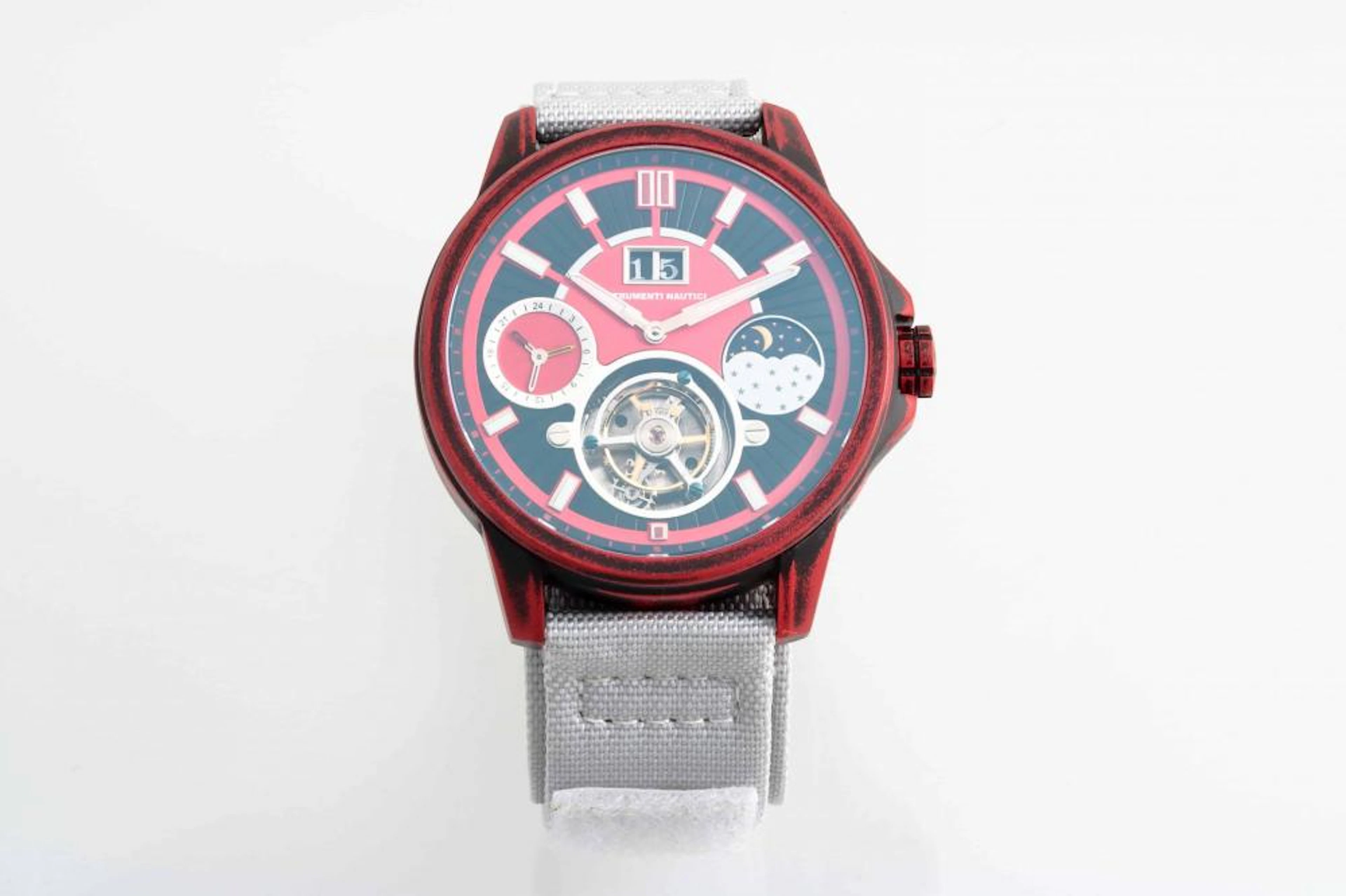 Titanium Strumenti Nautici Tourbillon Watch Red Black Cerakote Case