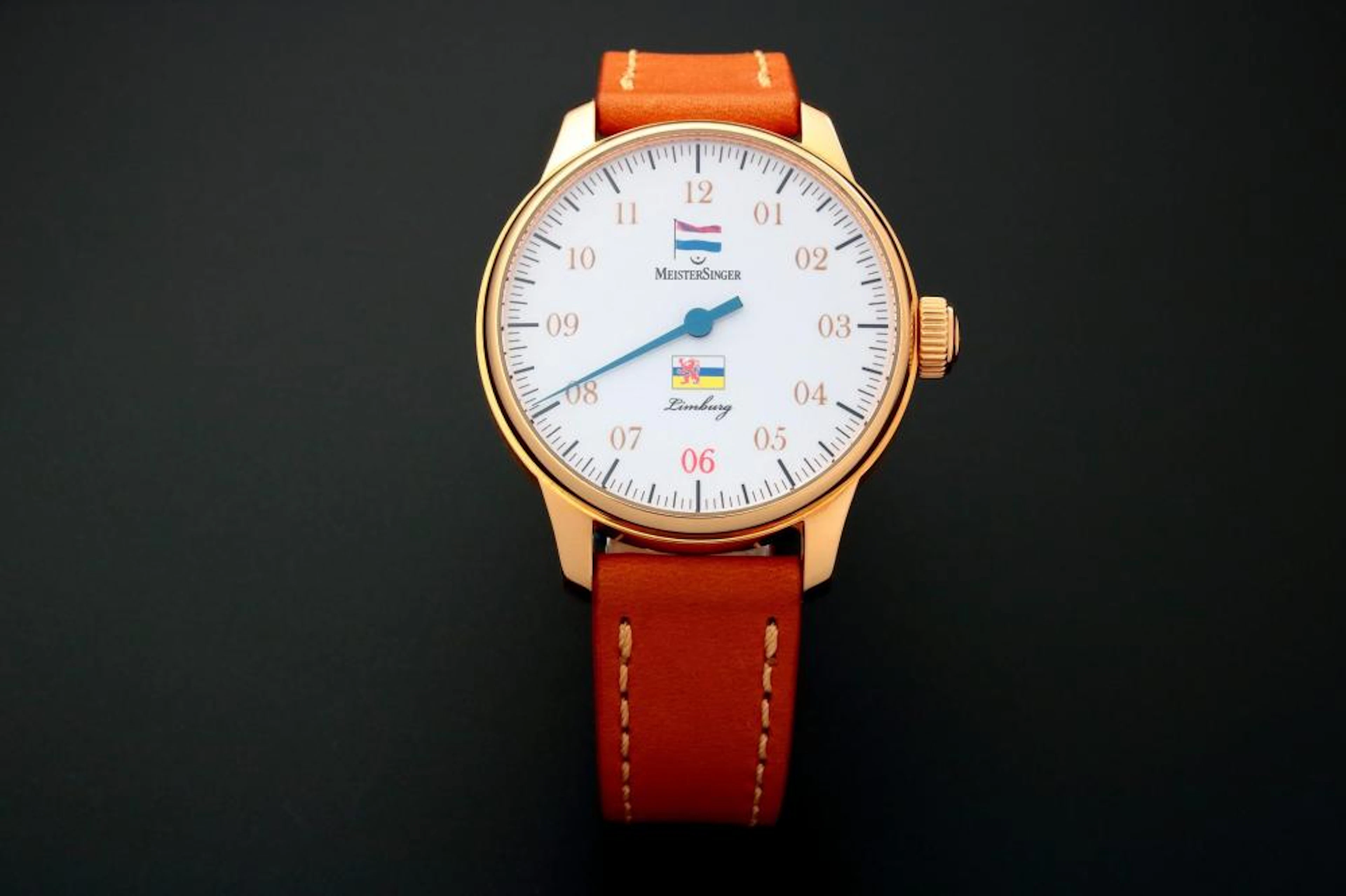 Limited Gents 18K Rose Gold MeisterSinger Watch Rare