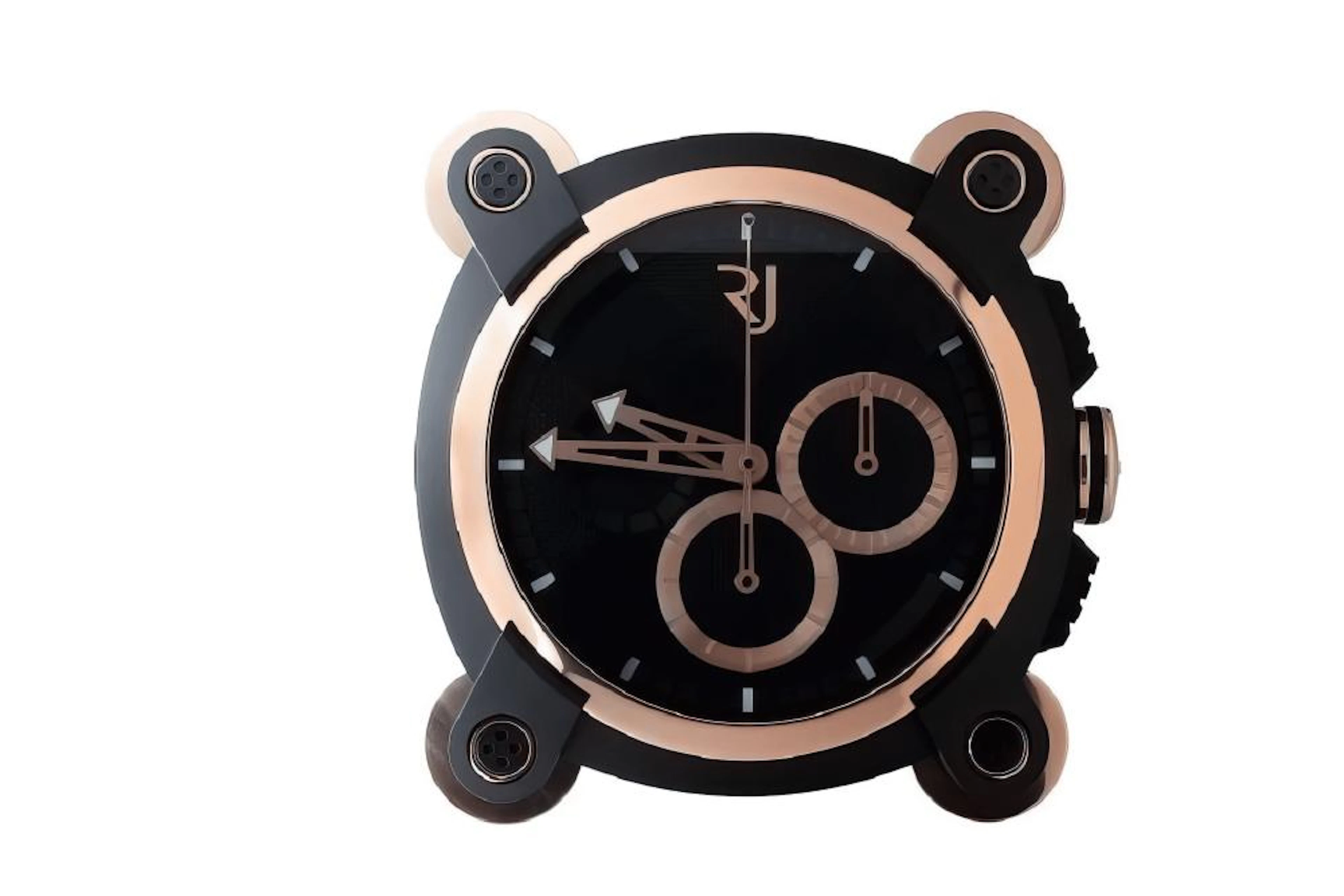 Romain Jerome Moon Invader Red Metal Wall Clock