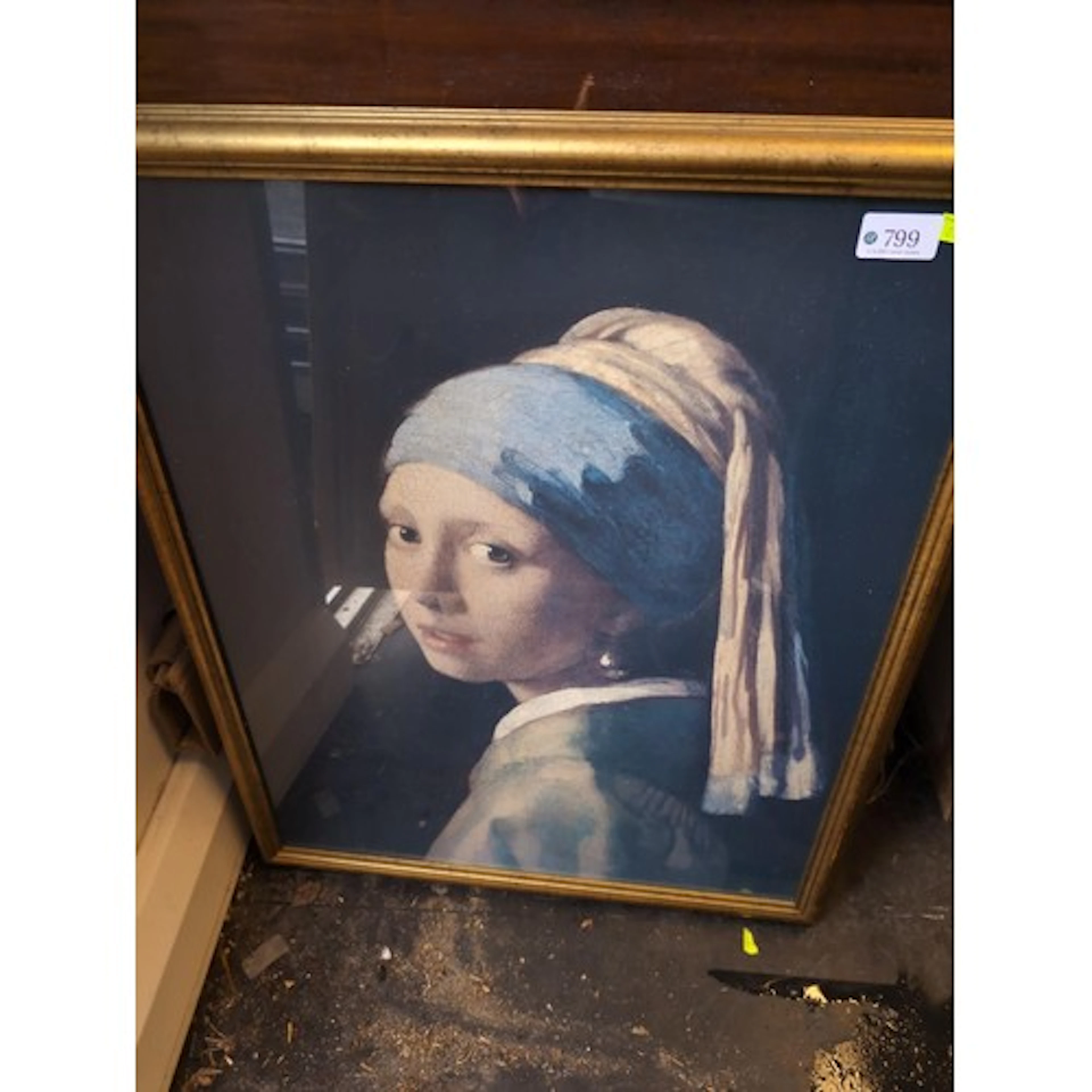 framed Print of Johannes Vermeer girl with pearl earrings