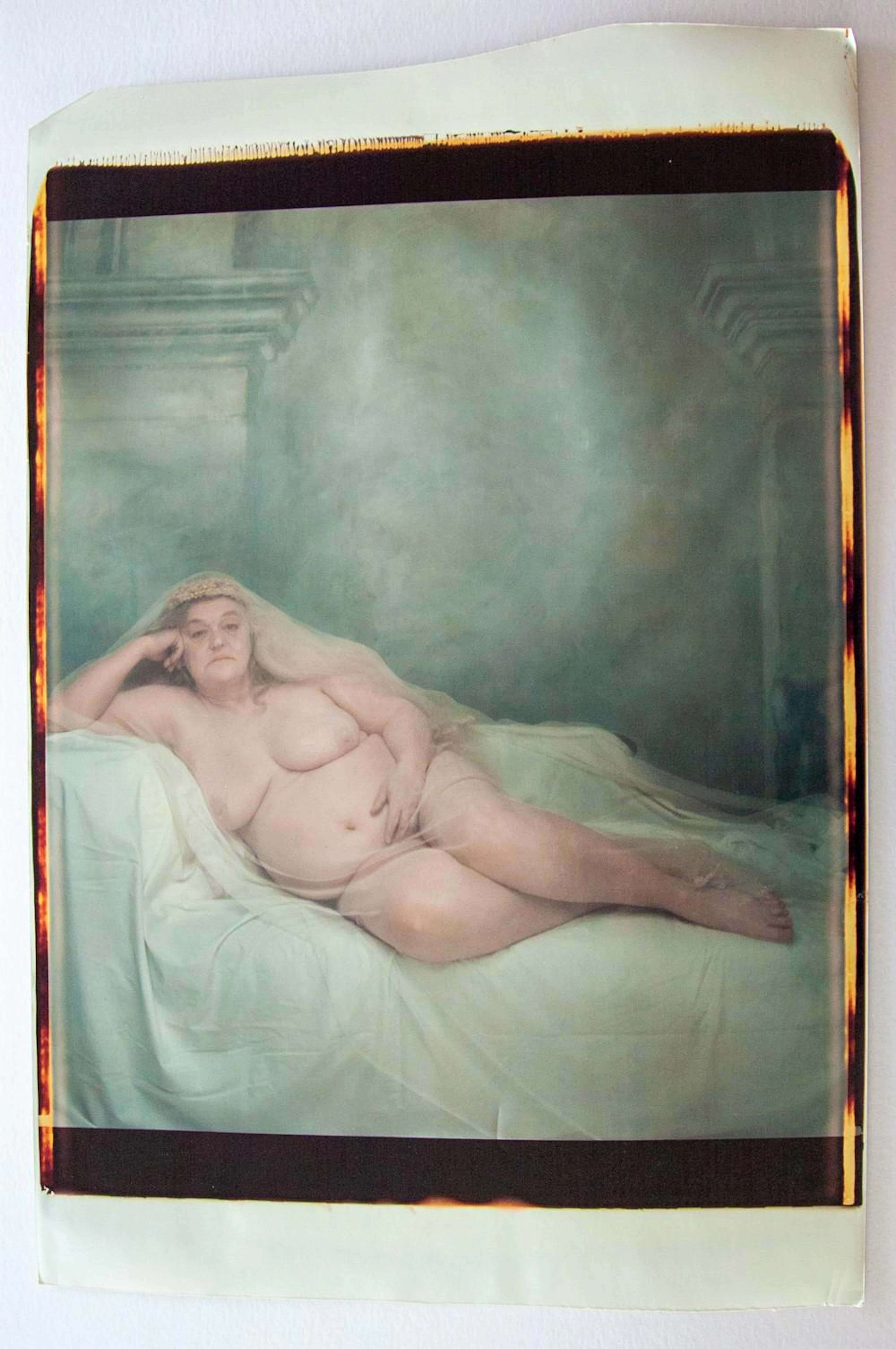 Joyce Tenneson. ?The Queen.? Reclining nude,