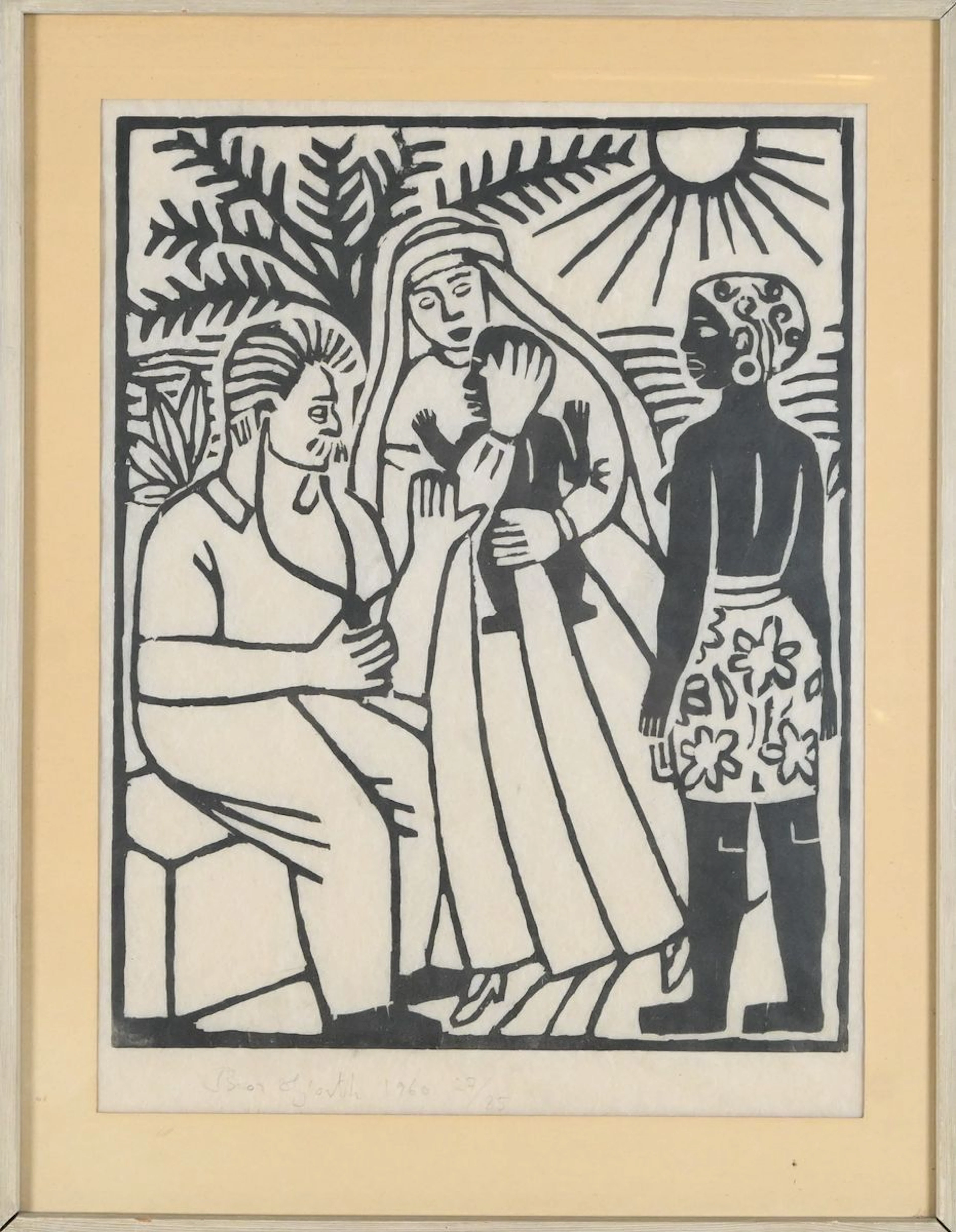 Bror Hjorth, Träsnitt, nr 27/85, 1960
