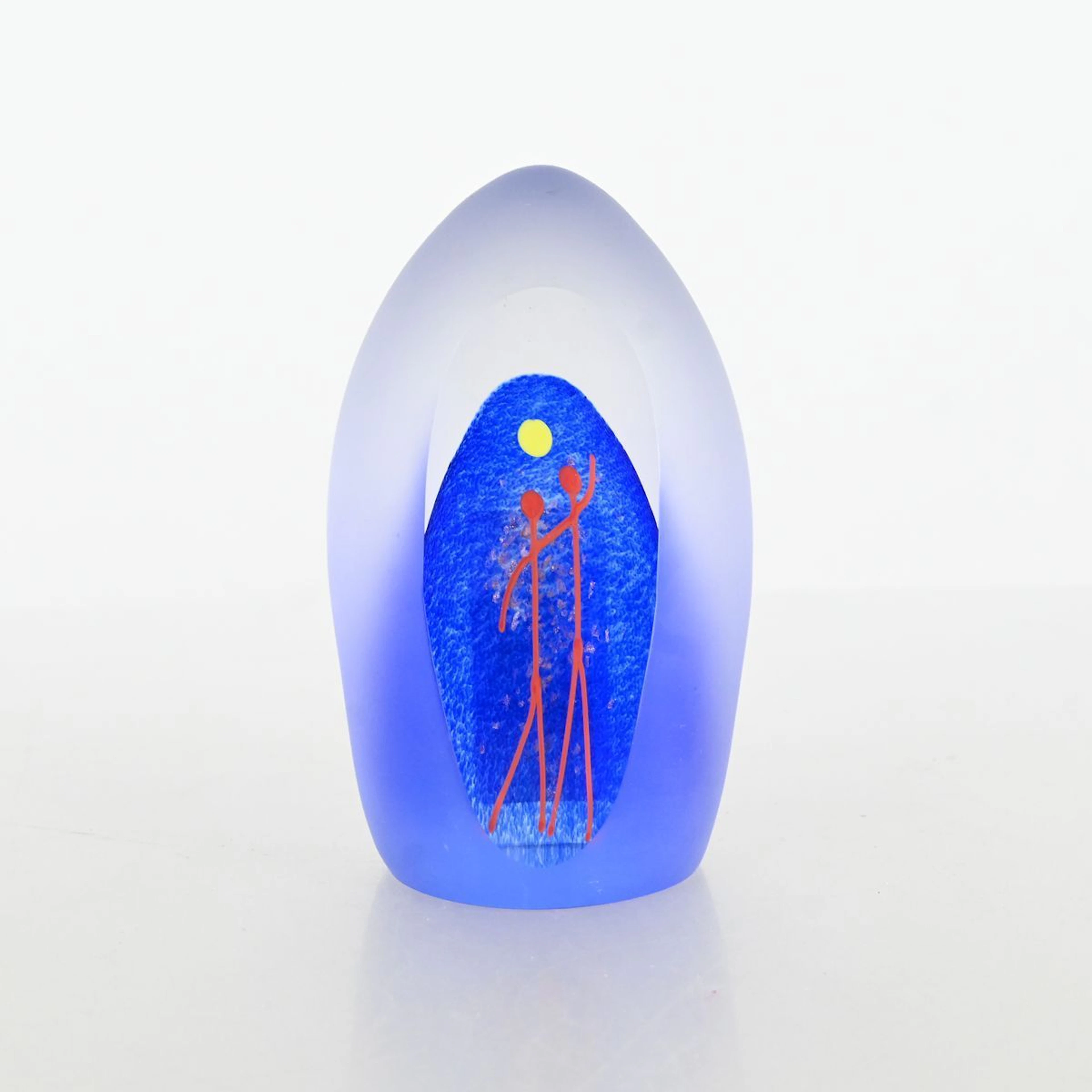 Brevpress / Skulptur, konstglas, Gullaskruv, Svenska Röda Korset nr 116