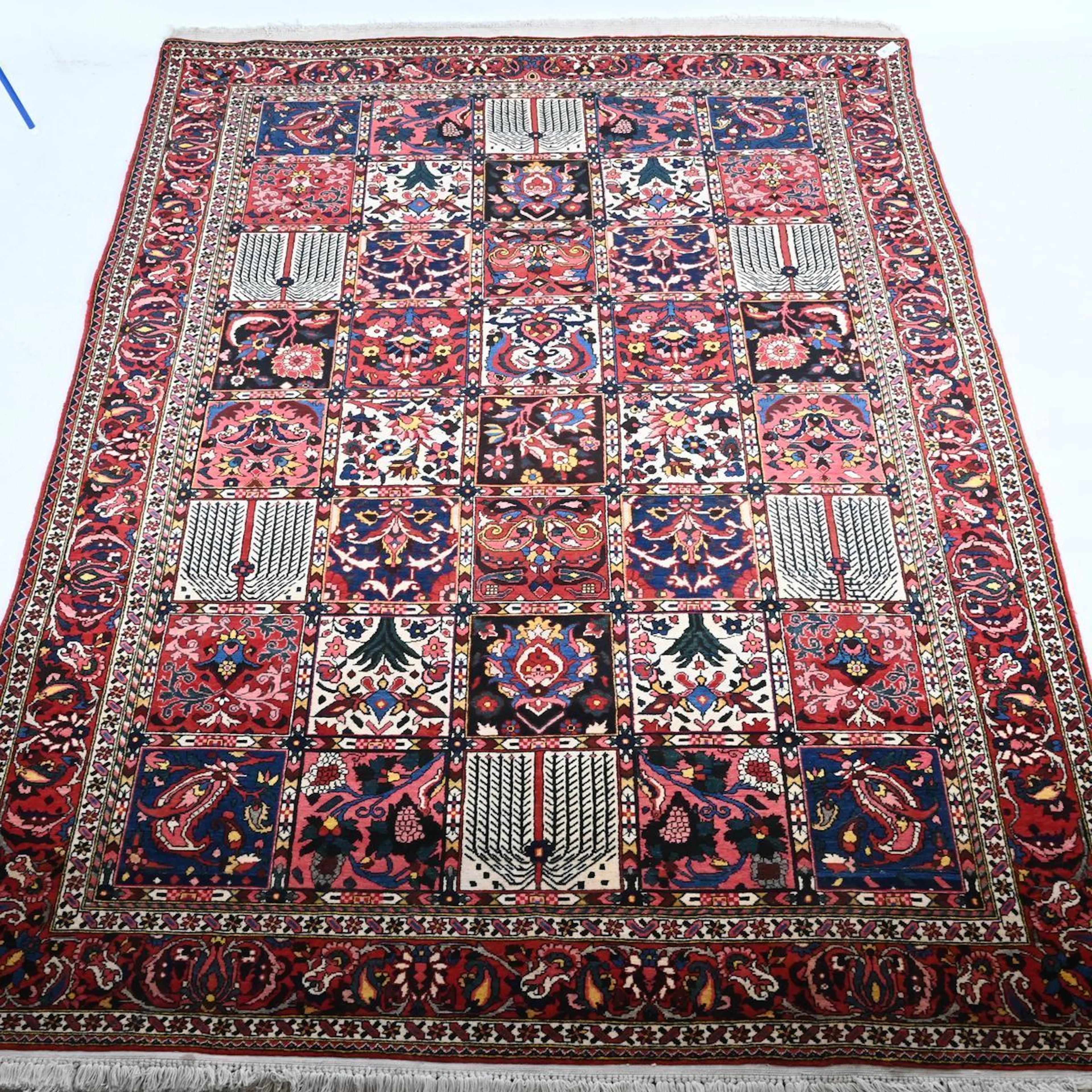 Orientalisk äkta matta, Bakhtiari, Persien, semiantik