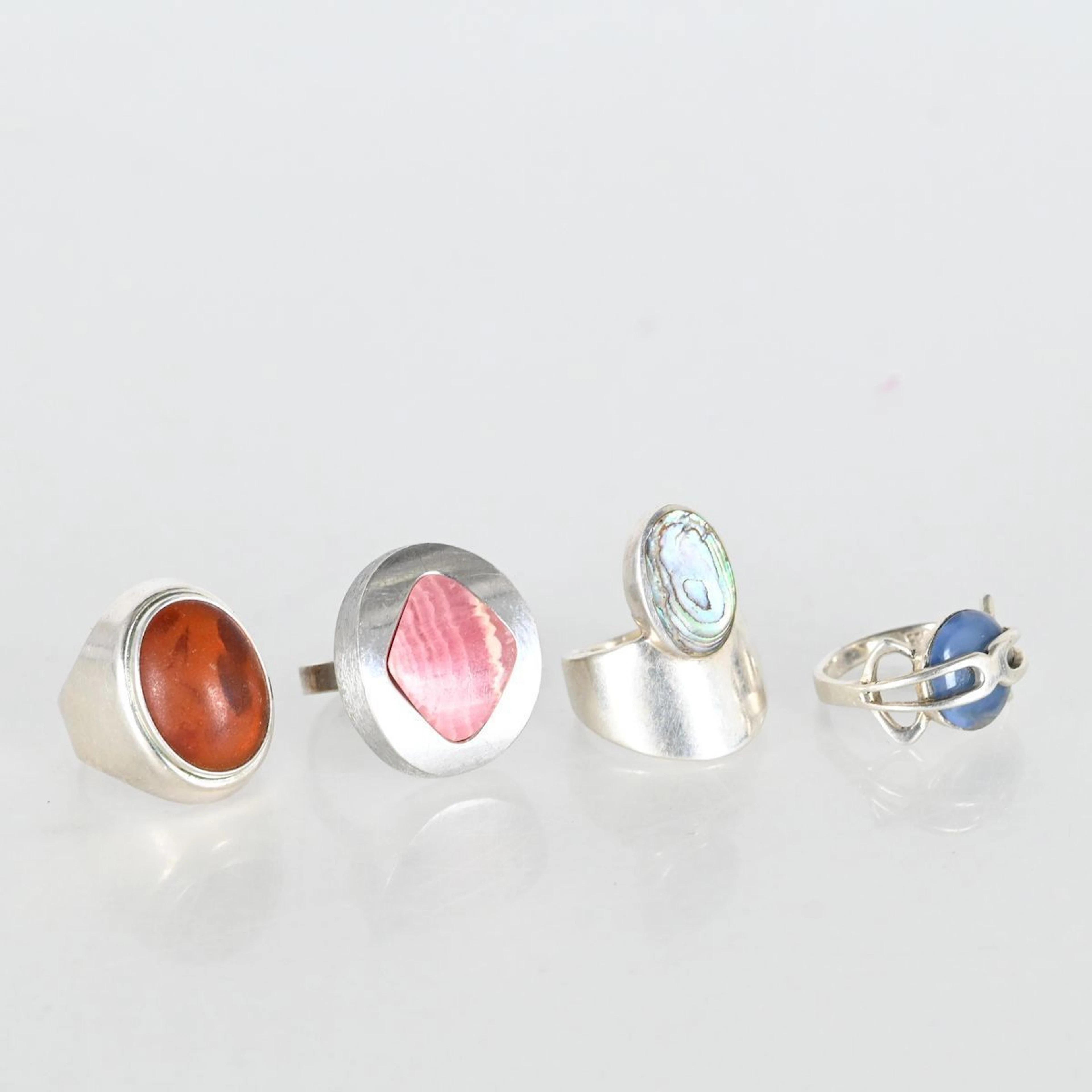 4st ringar, silver