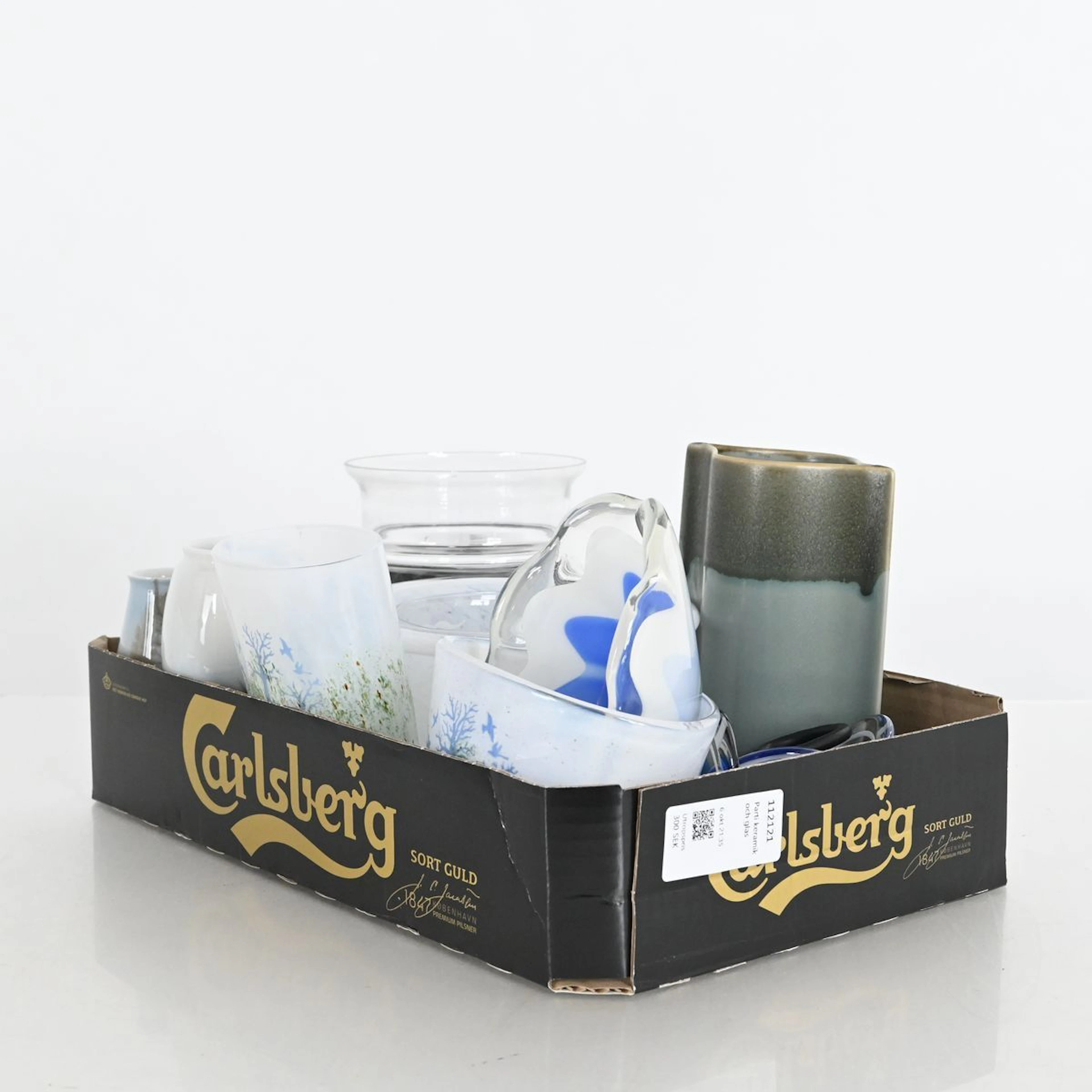 Parti keramik och glas