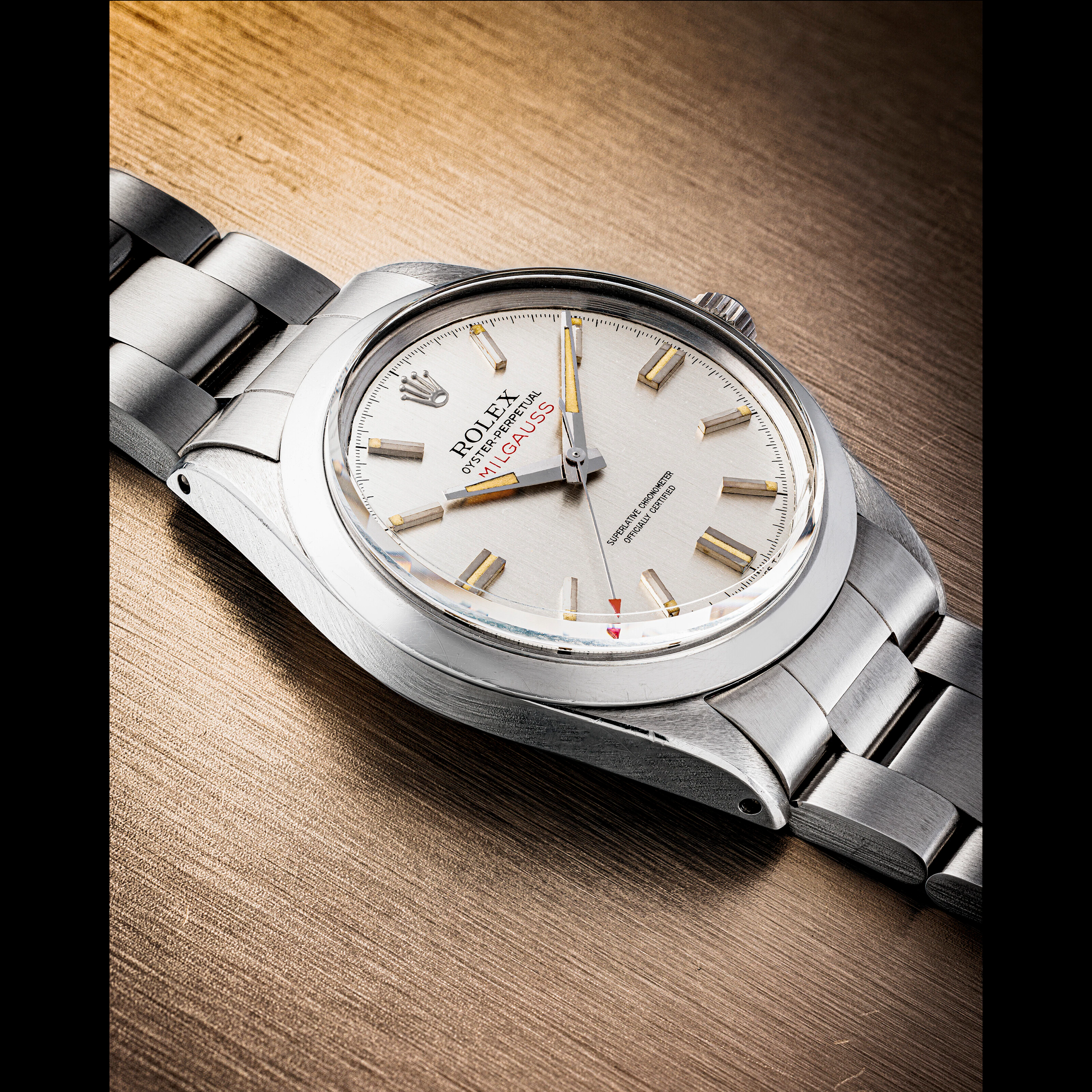 ROLEX. A STAINLESS STEEL AUTOMATIC WRISTWATCH WITH SWEEP...