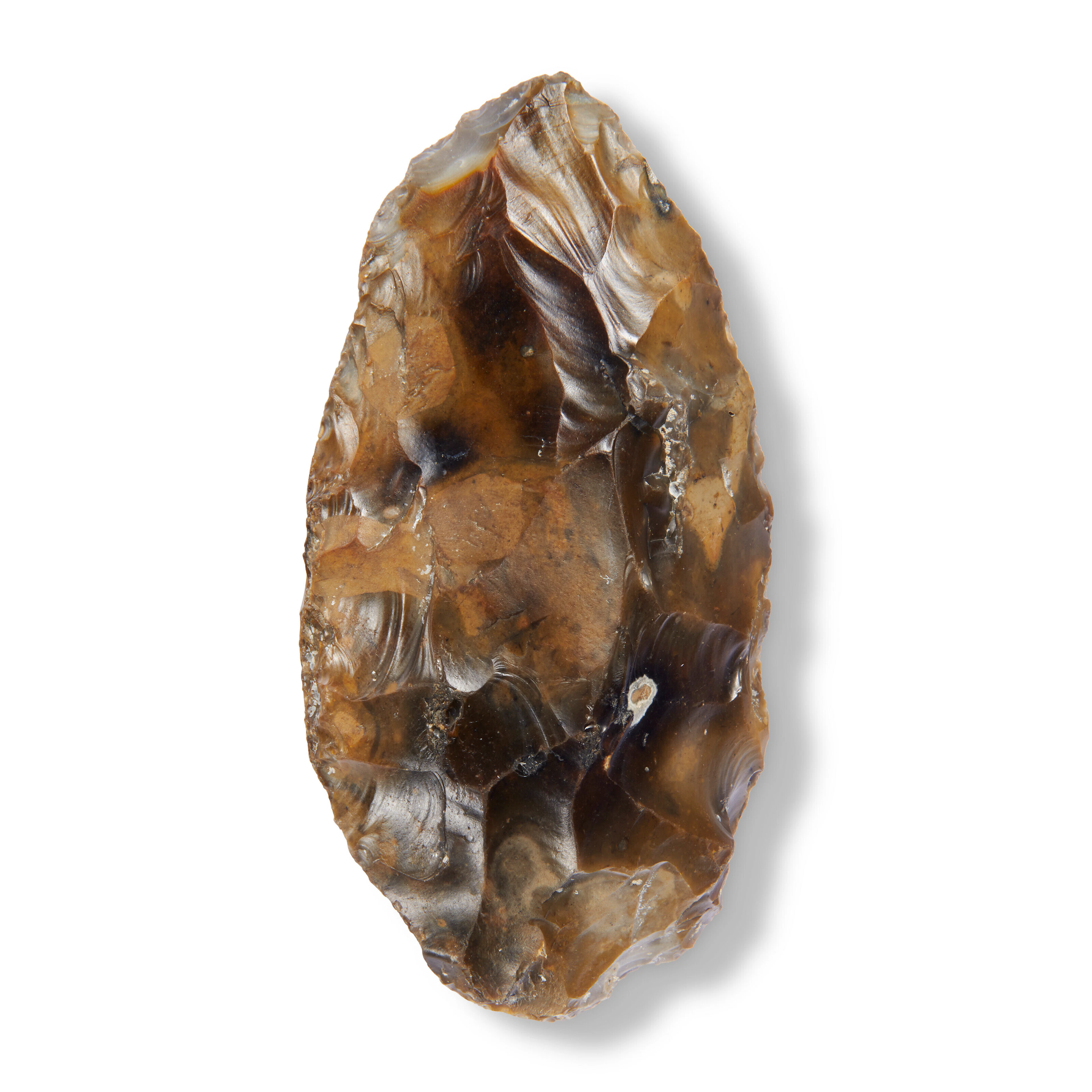 A PALEOLITHIC FLINT HAND AXE