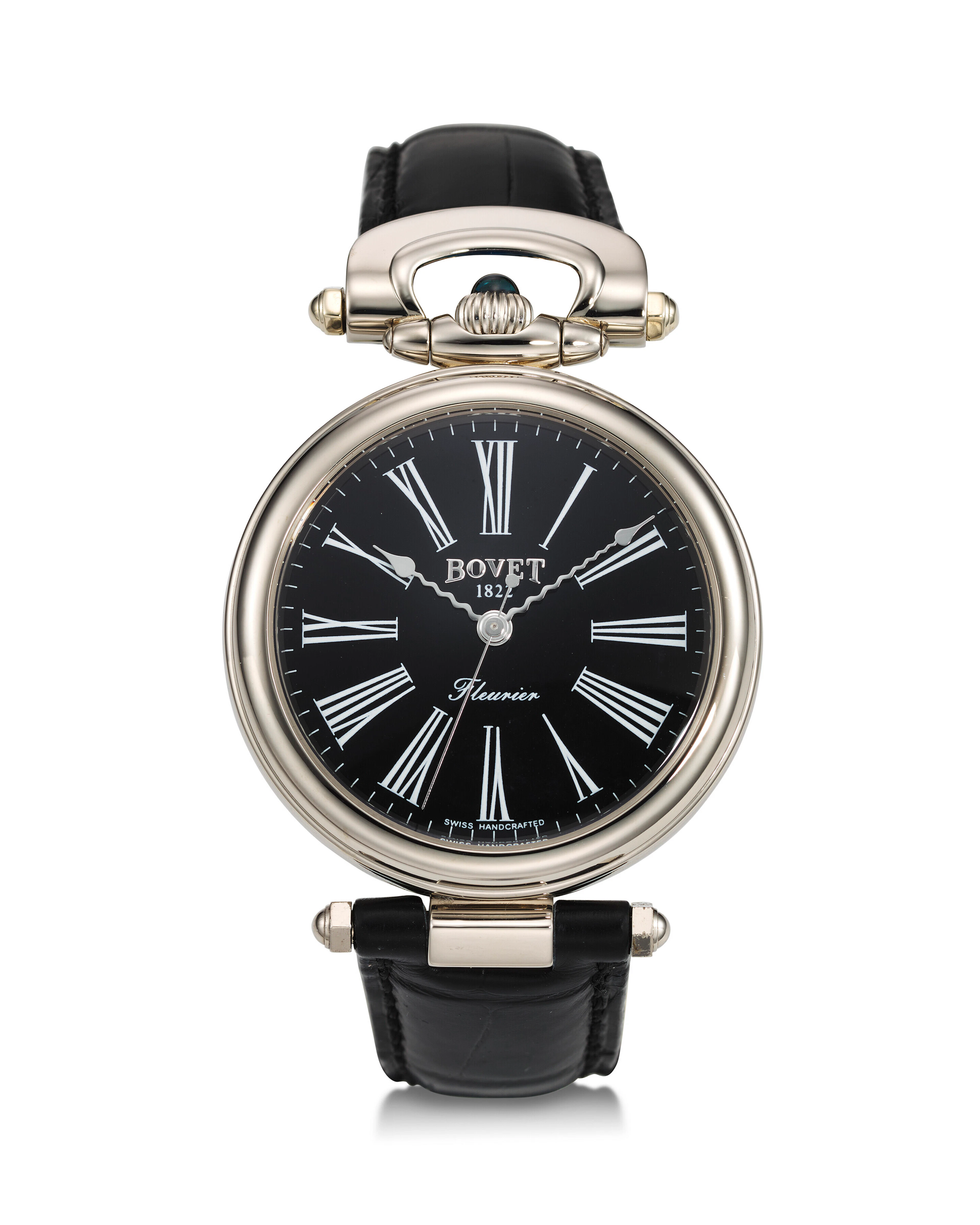 BOVET, AMADEO FLEURIER, AN 18K WHITE GOLD WRISTWATCH WITH BLACK DIAL