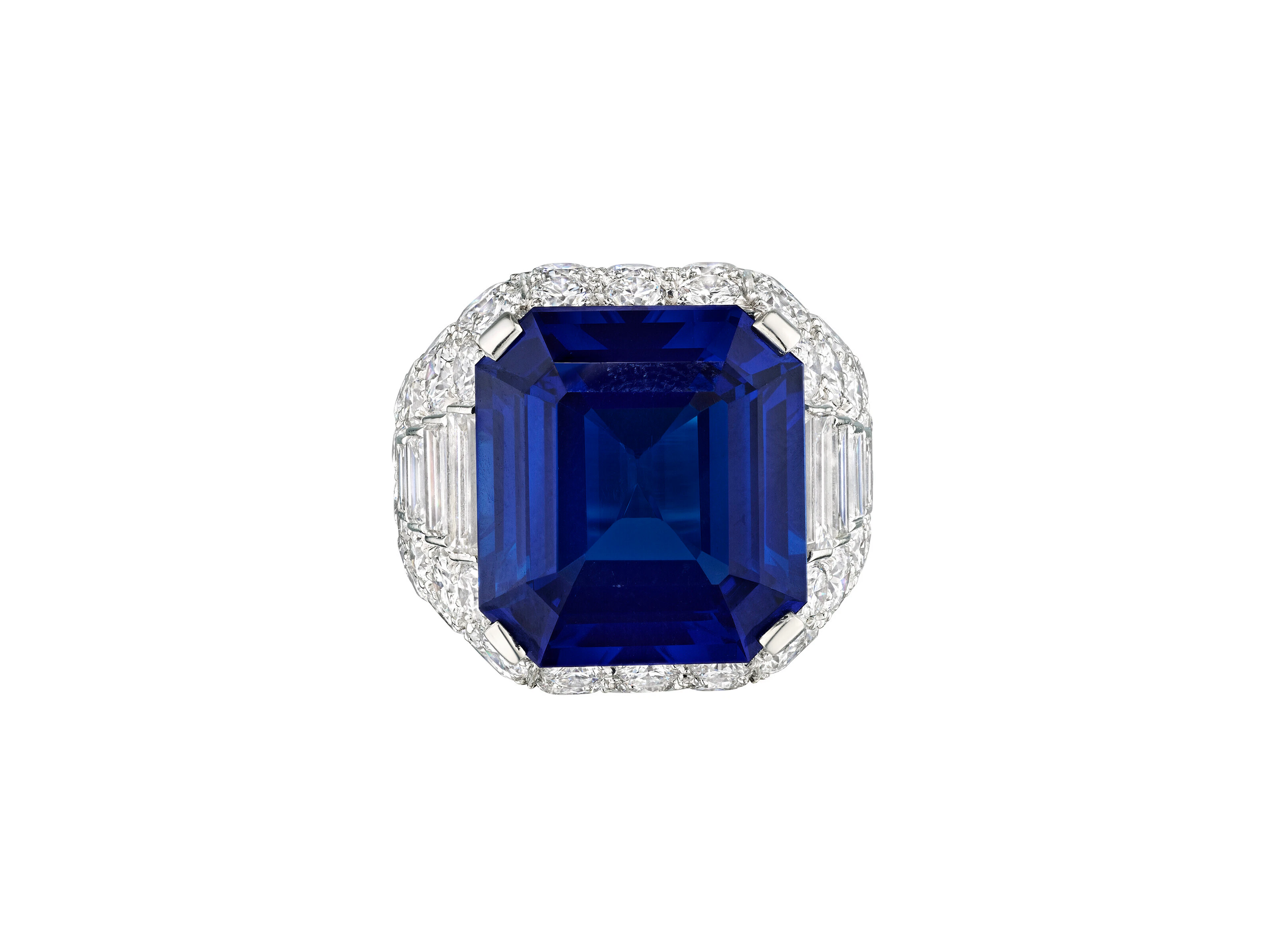BULGARI SAPPHIRE AND DIAMOND 'TROMBINO' RING