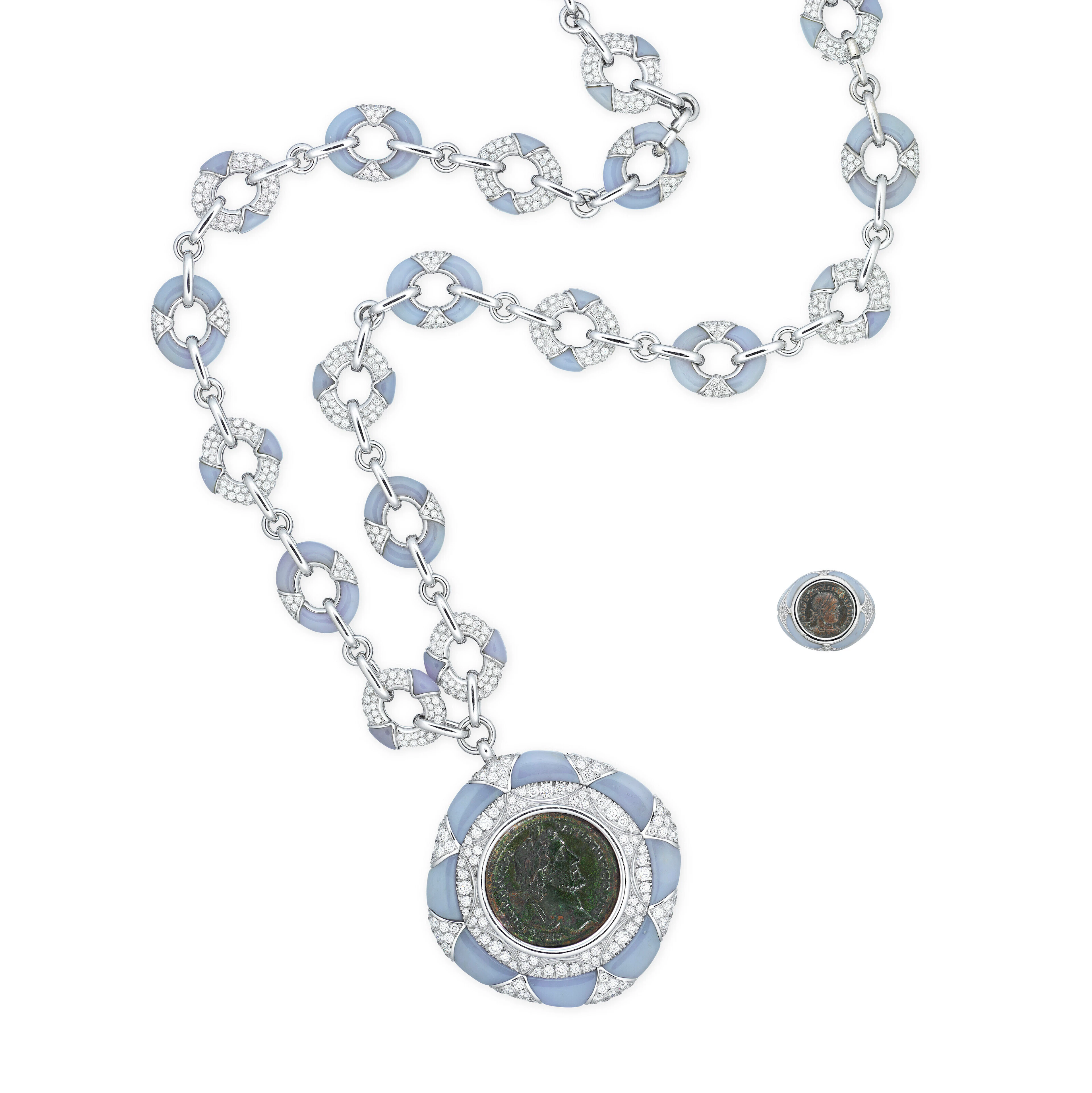 BULGARI SET OF MULTI-GEM 'MONETE' JEWELLERY