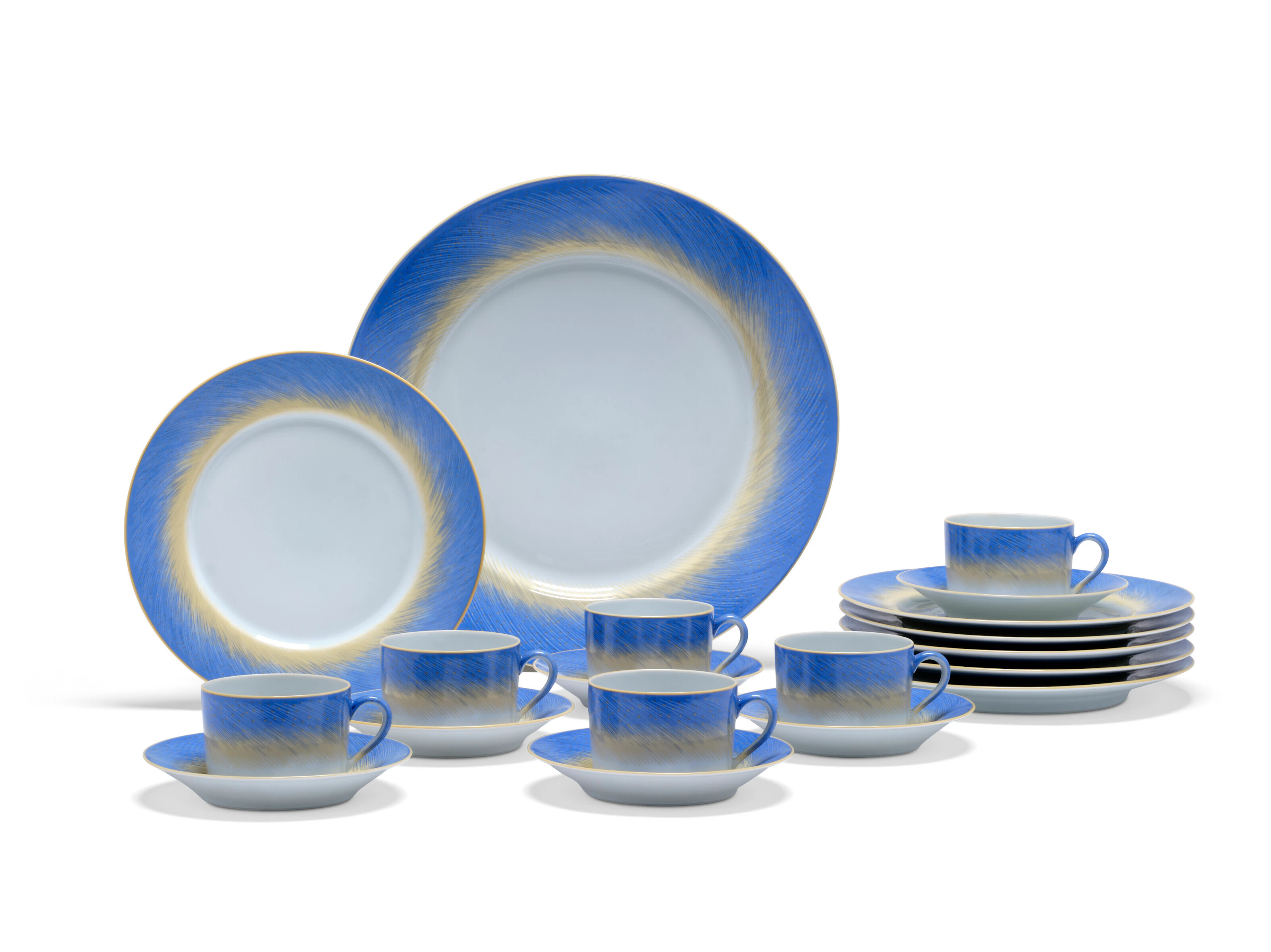 A COFFEE PORCELAIN SERVICE COMPRISING NINETEEN PIECES