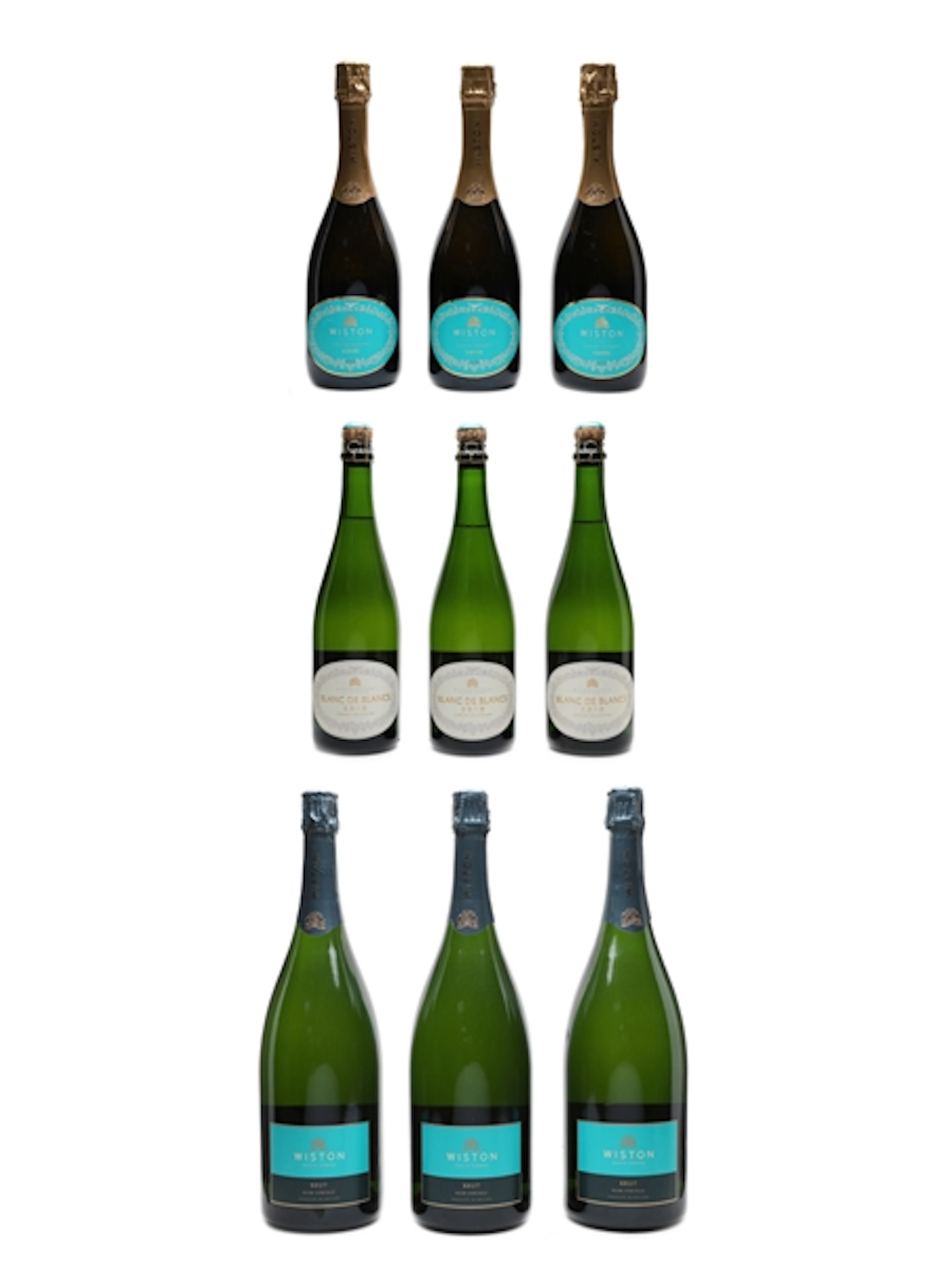 Wiston Estate Premium English Sparkling Wine Selectio 9 x 75cl-150cl / 12.5%
