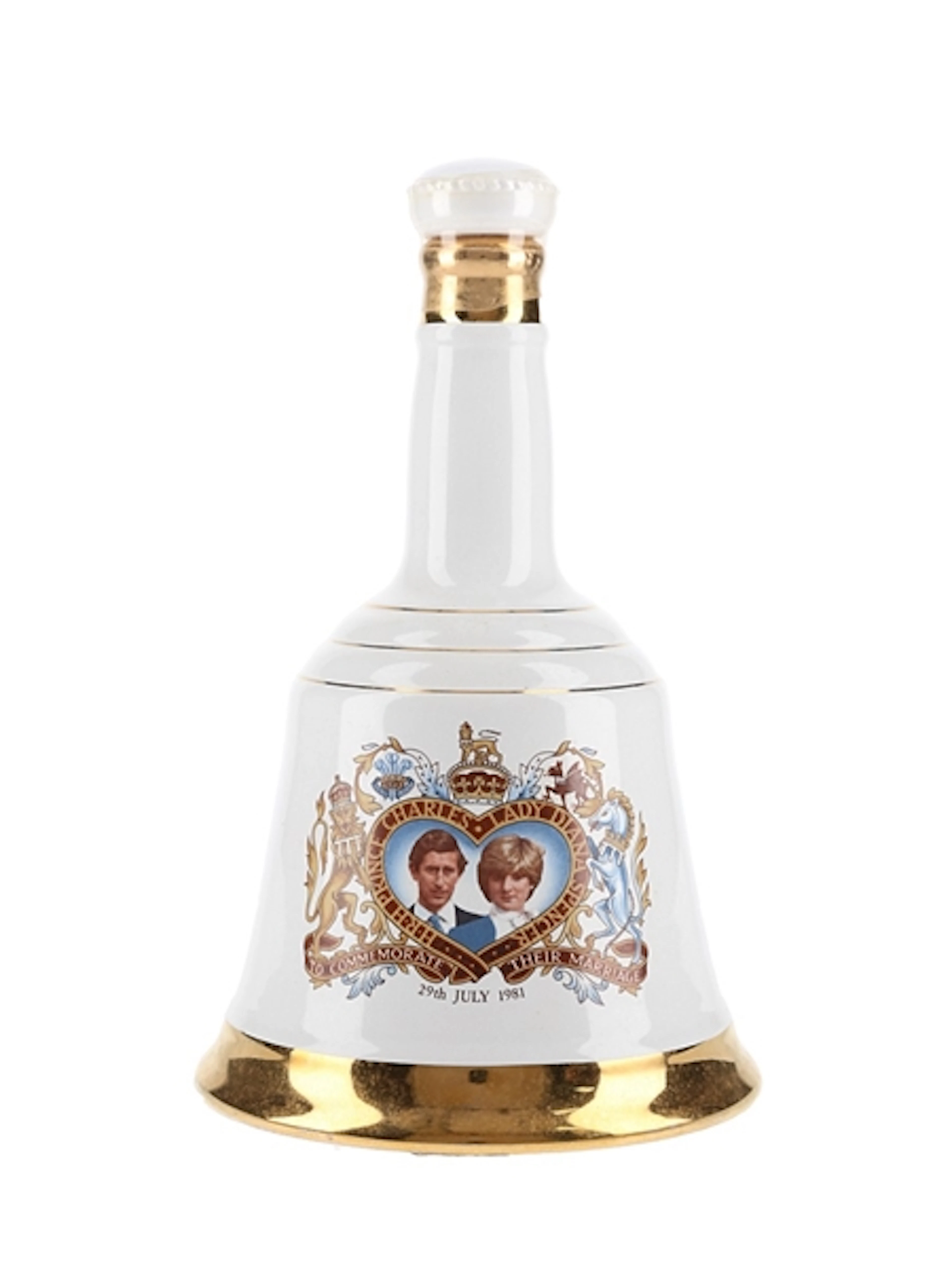 Bell's Ceramic Decanter Royal Wedding 1981 - Prince...