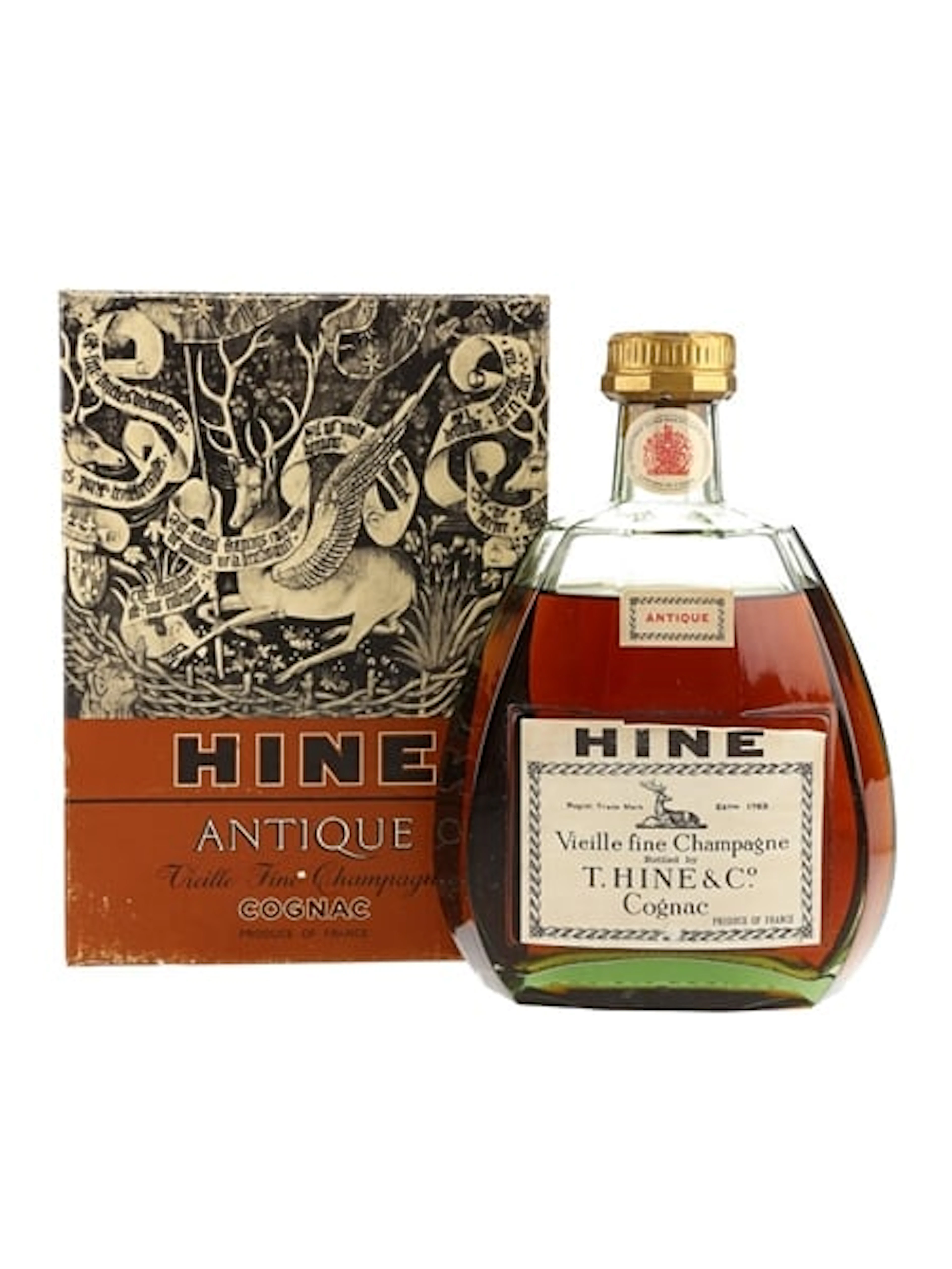 Hine Antique Vieille Fine Champagne Cognac Bottled 1970s