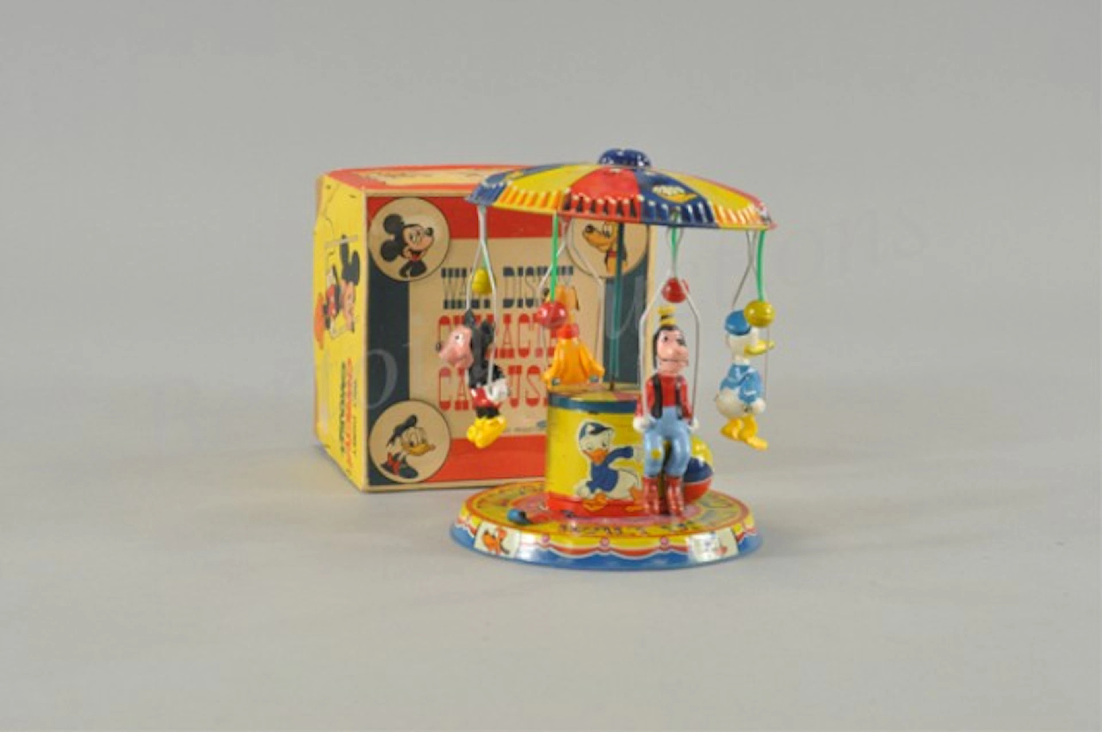 LINEMAR WALT DISNEY CHARACTER CAROUSEL IN ORIGINAL