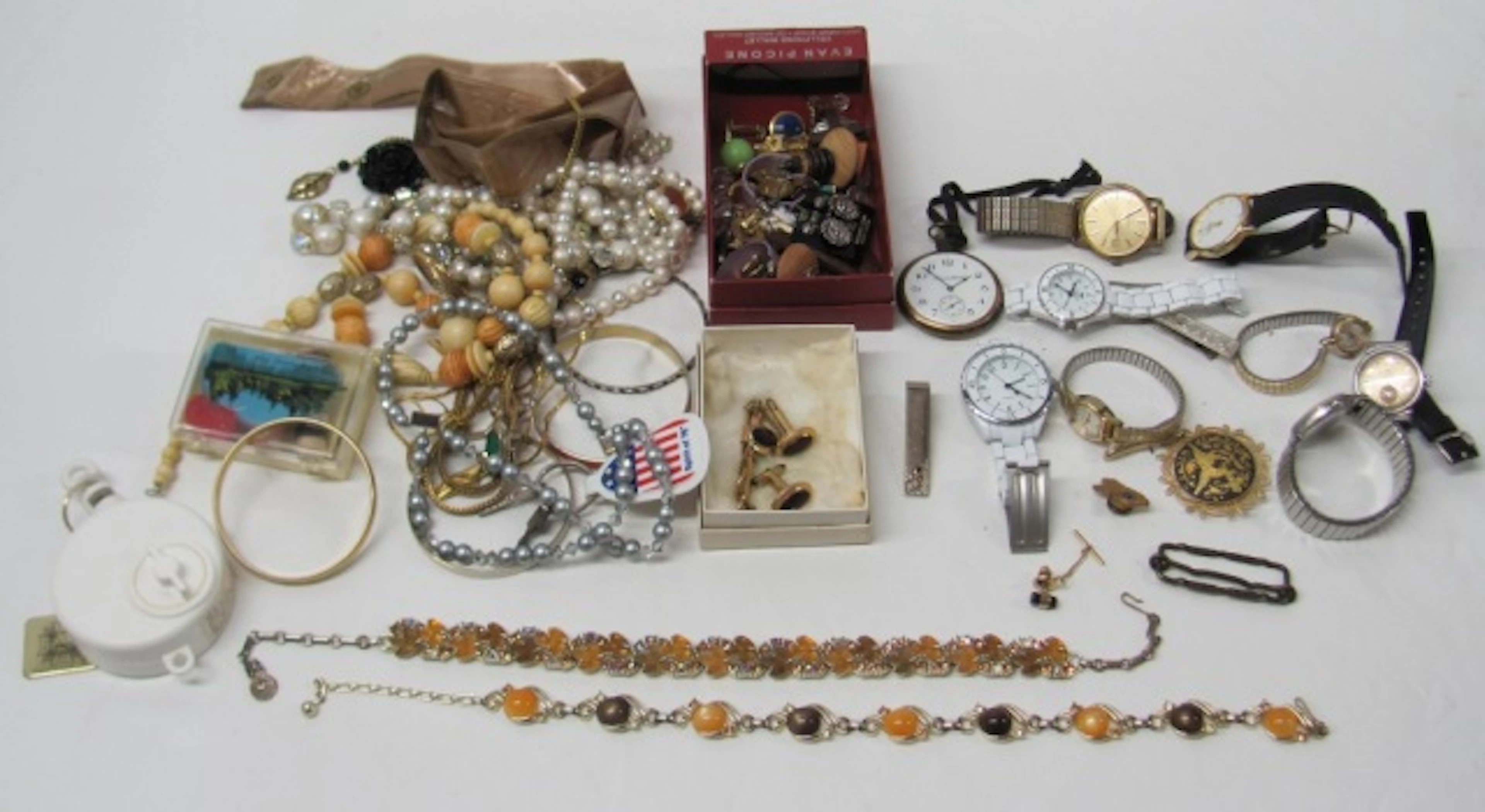 Large group of costume jewelry including