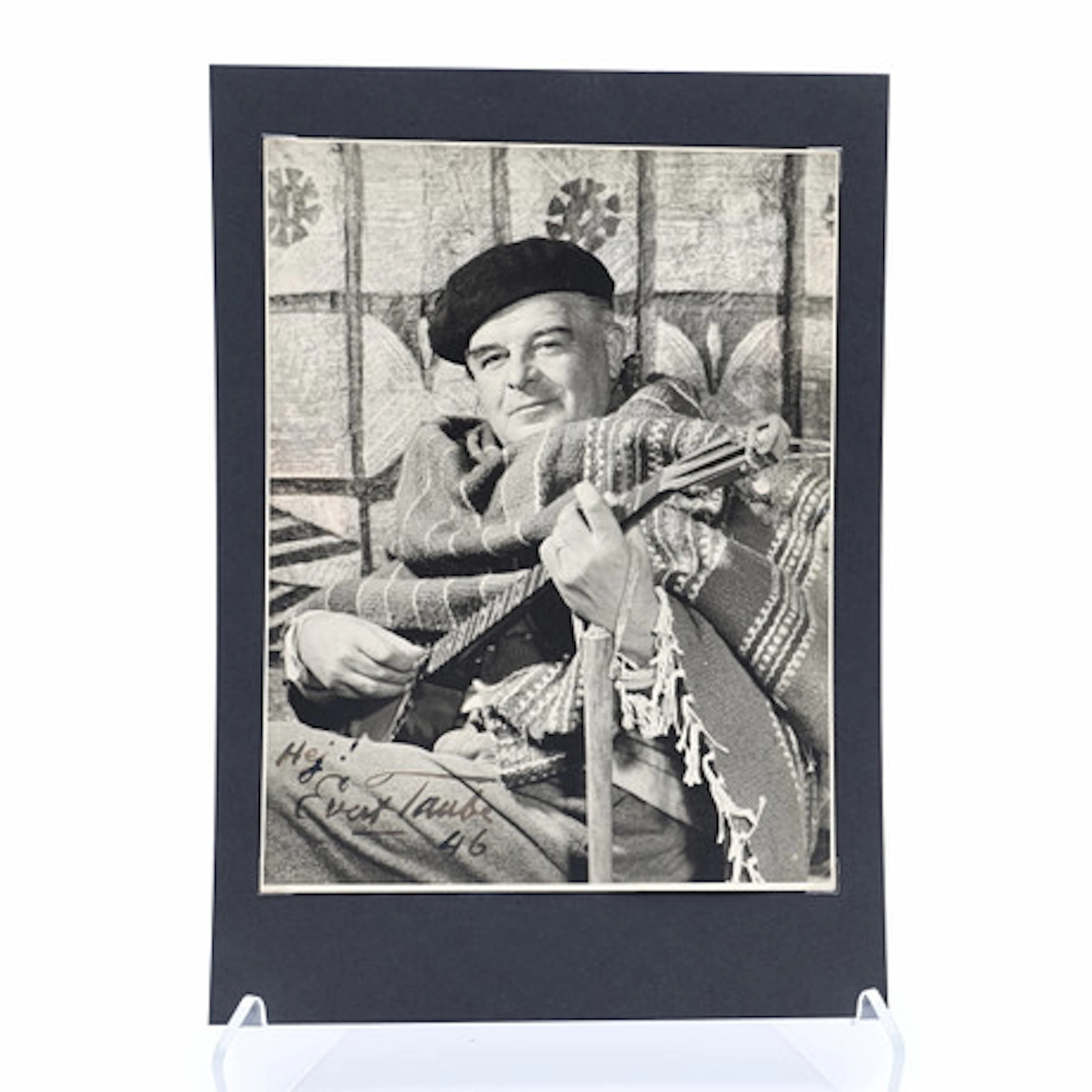 AUTOGRAF. Evert Taube (1890-1976) Svensk f…