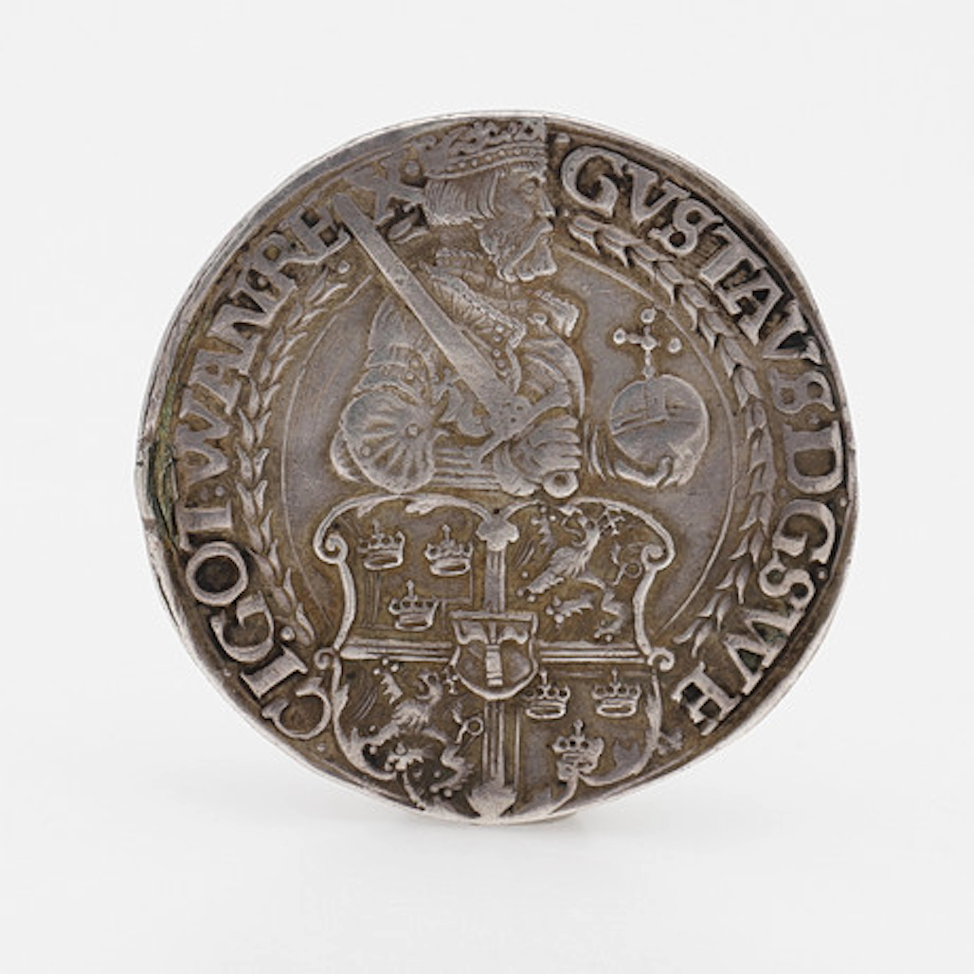 MYNT, 1 DALER, GUSTAV VASA, SVARTSJÖ 1543.