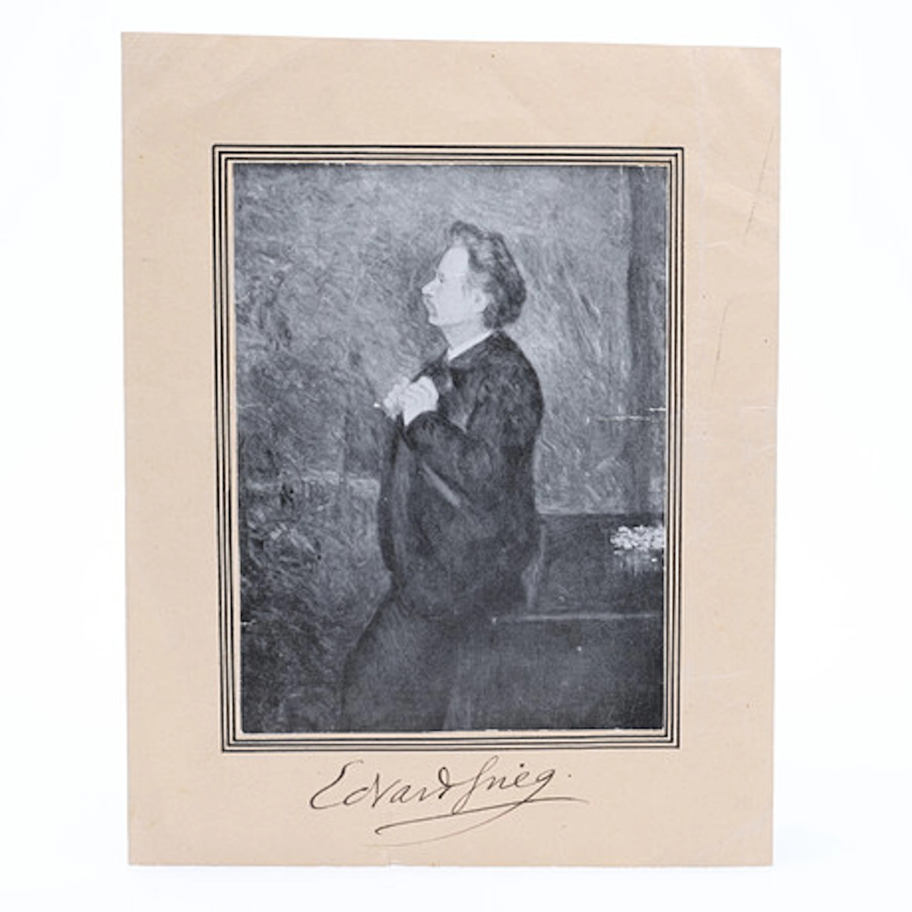 AUTOGRAF. EDVARD GRIEG (1843-1907) NORSK T…