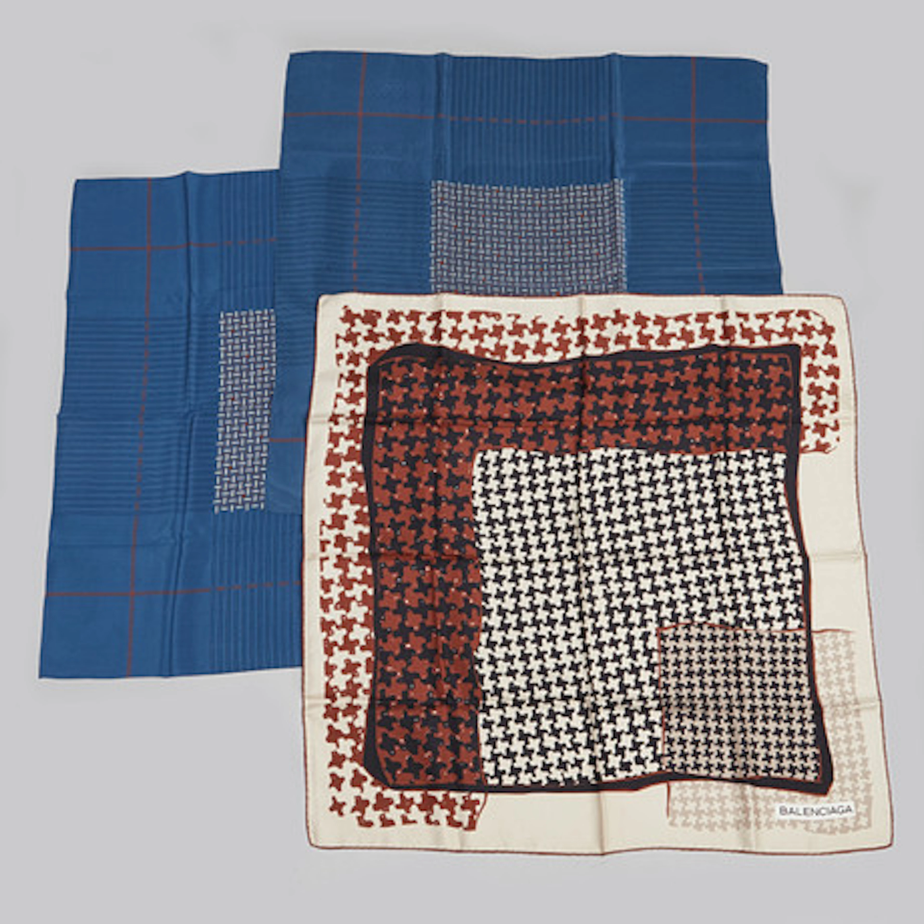 SCARFS, BALENCIAGA, 3 st, silke.