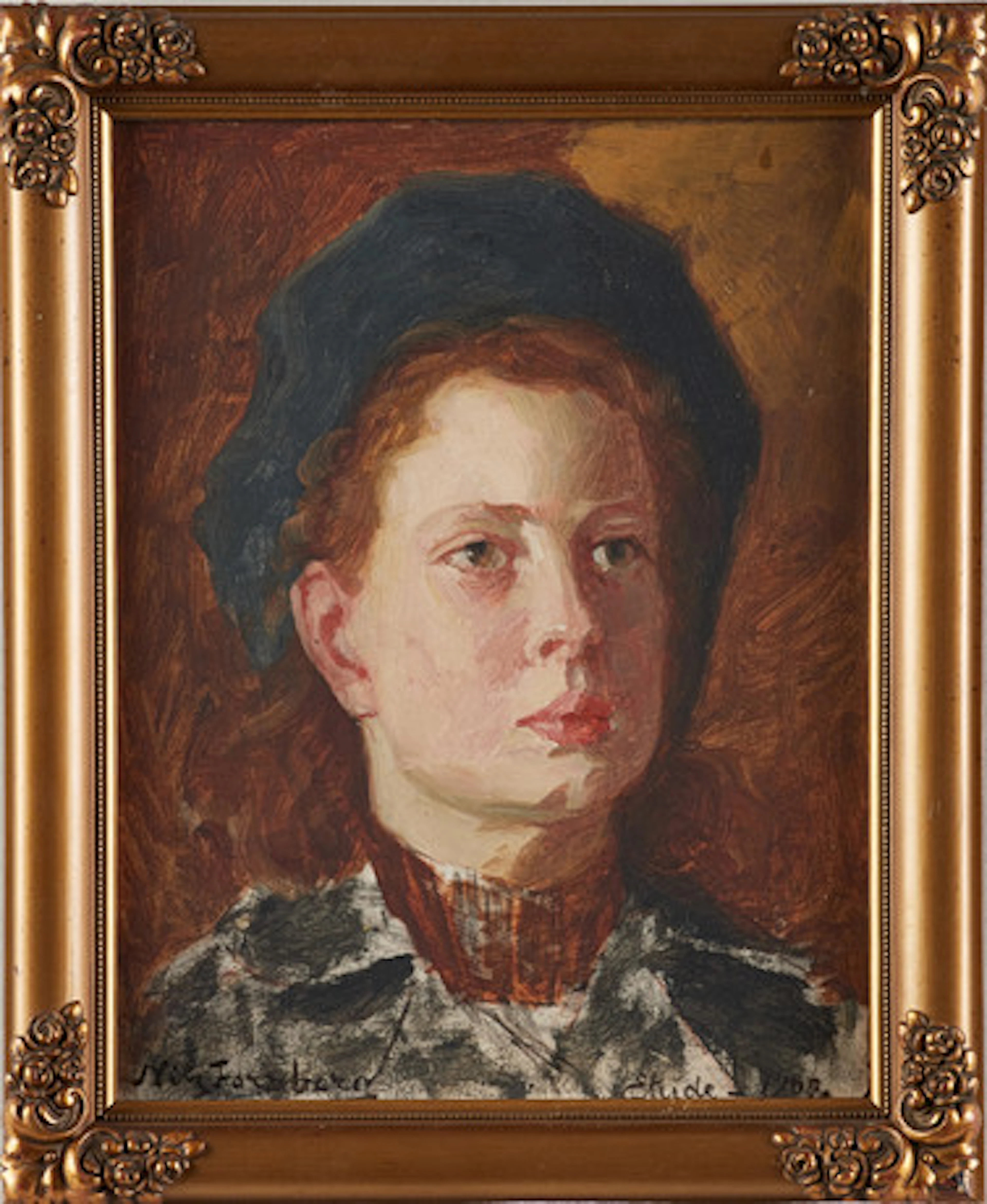 NILS FORSBERG (1842-1934), "Etude 1909", s…