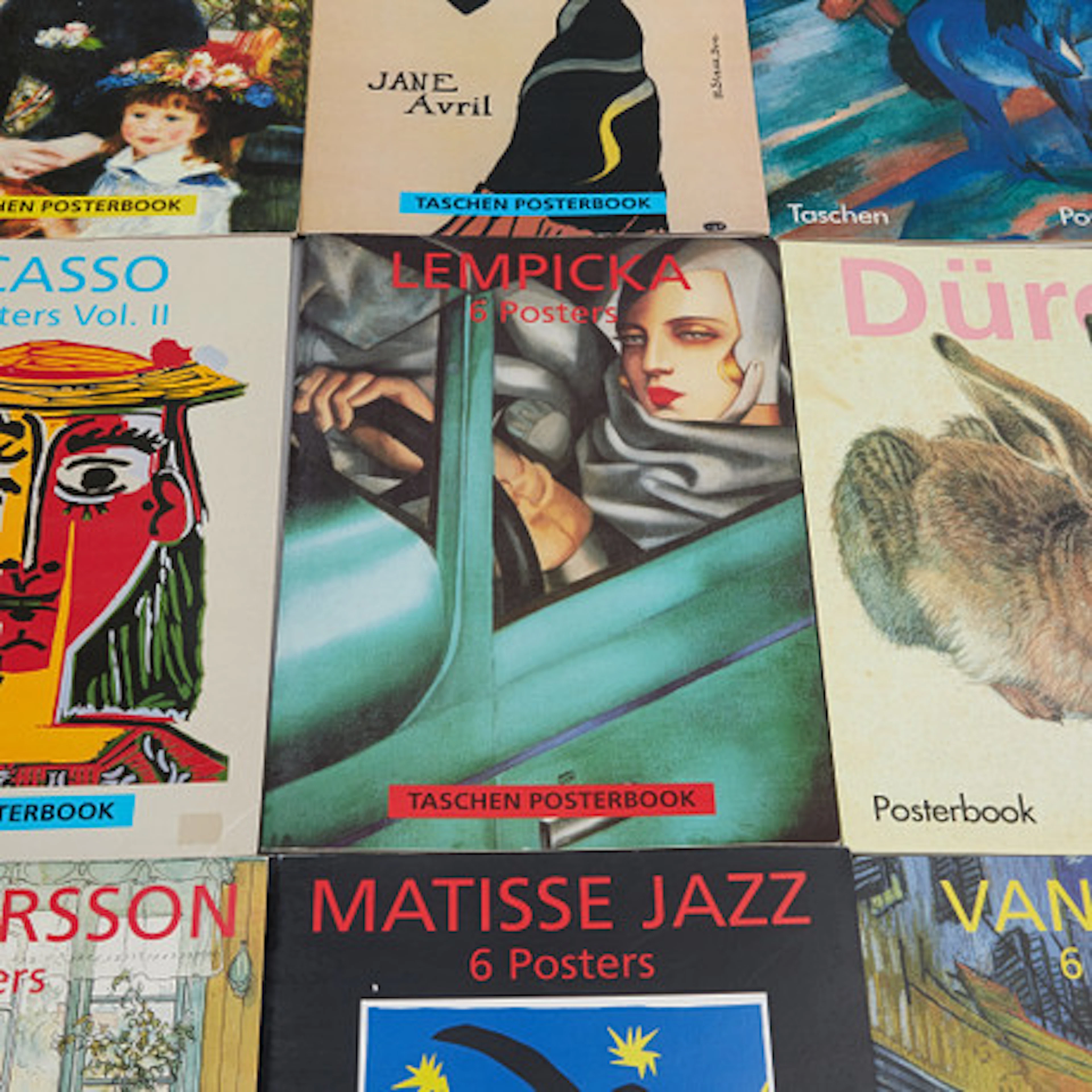 TASCHEN POSTERBOOK, 15 volymer, med 6 lösa…