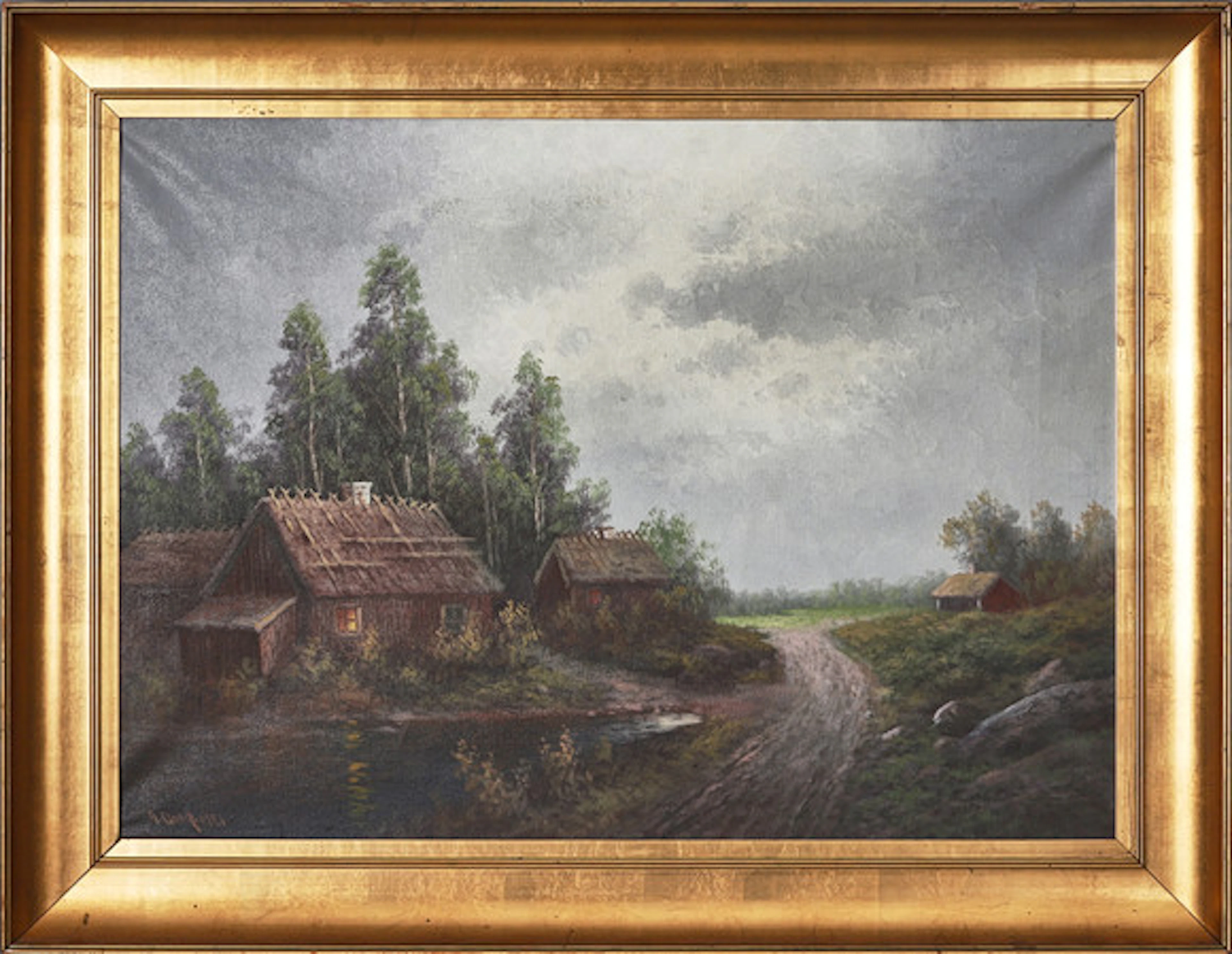 DAHL, ANSHELM (1897-1964). Skogsväg mot ti…