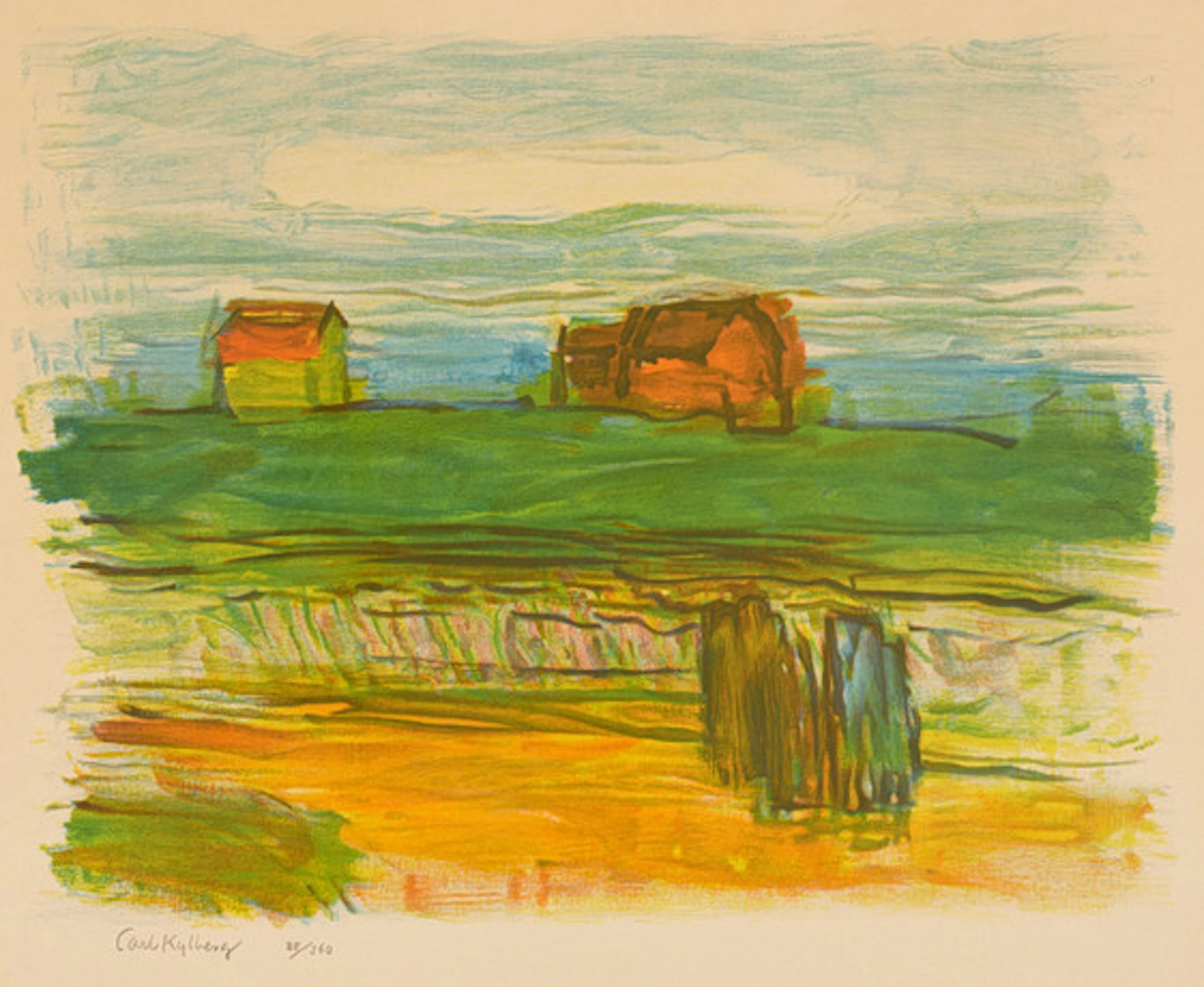 CARL KYLBERG (1878–1952). Färglitografi, s…