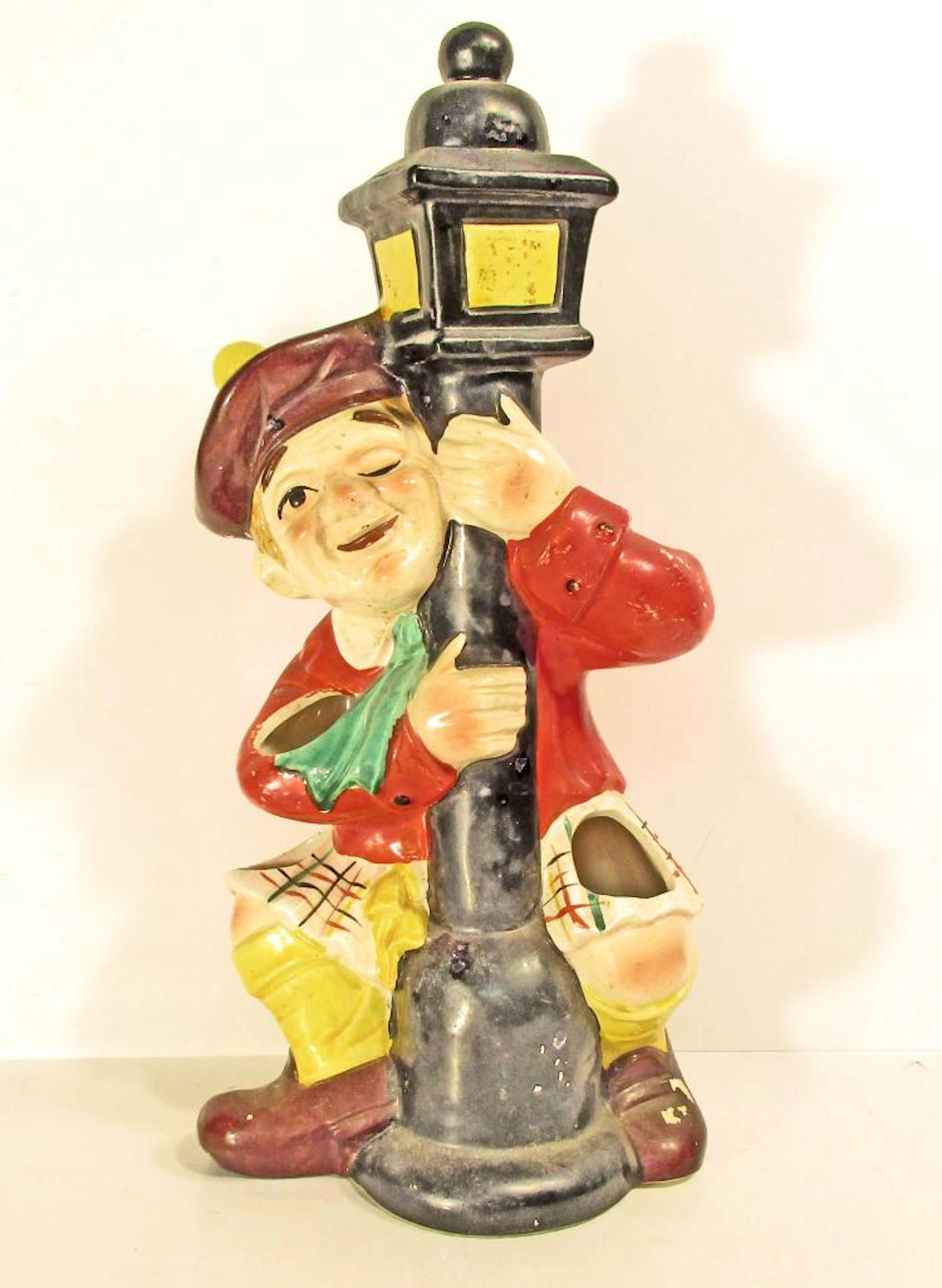 VINTAGE DRUNK SCOTSMAN MENS DRESSER ORGANIZER - 11" TALL