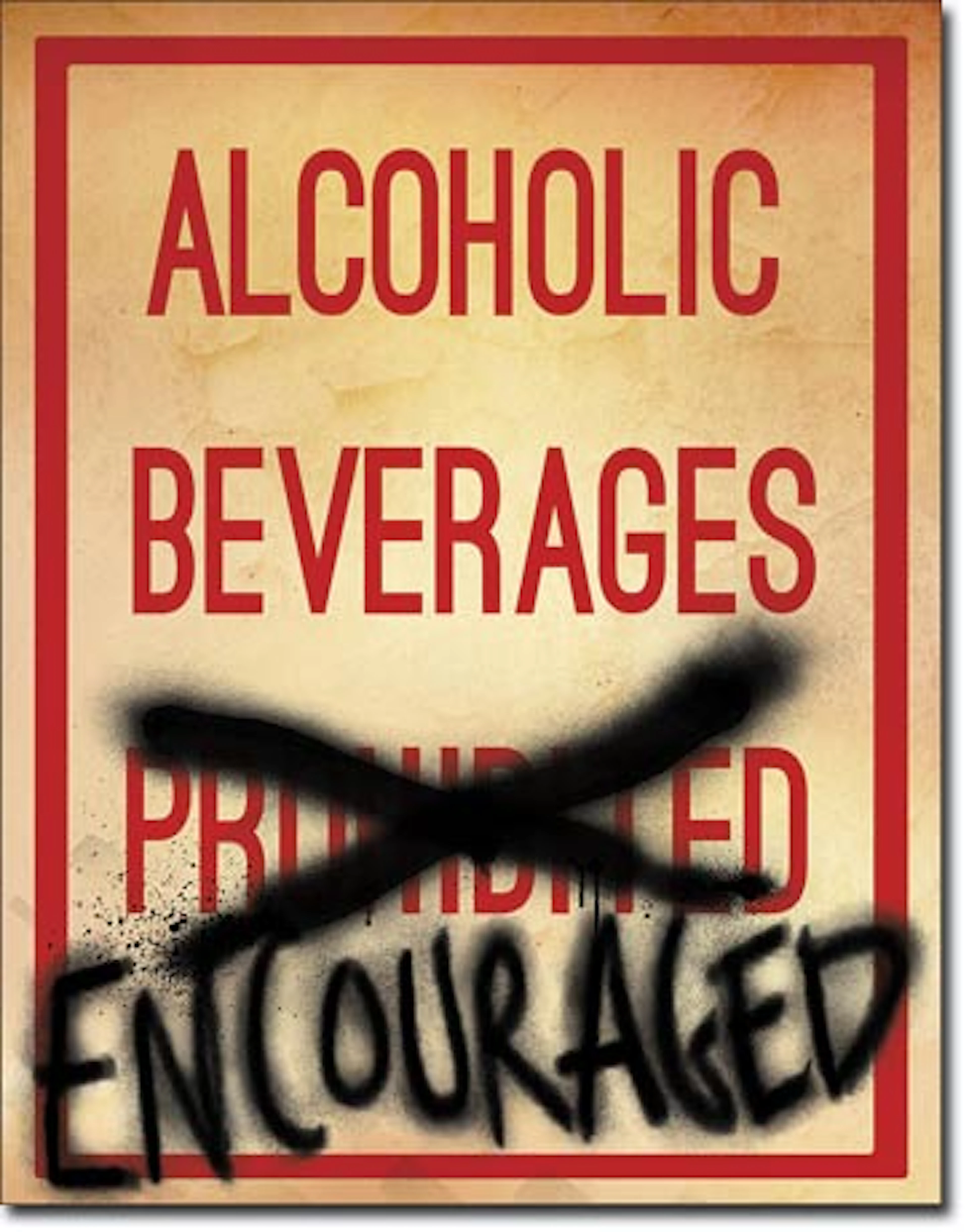 FUNNY METAL SIGN 12.5" X 16"