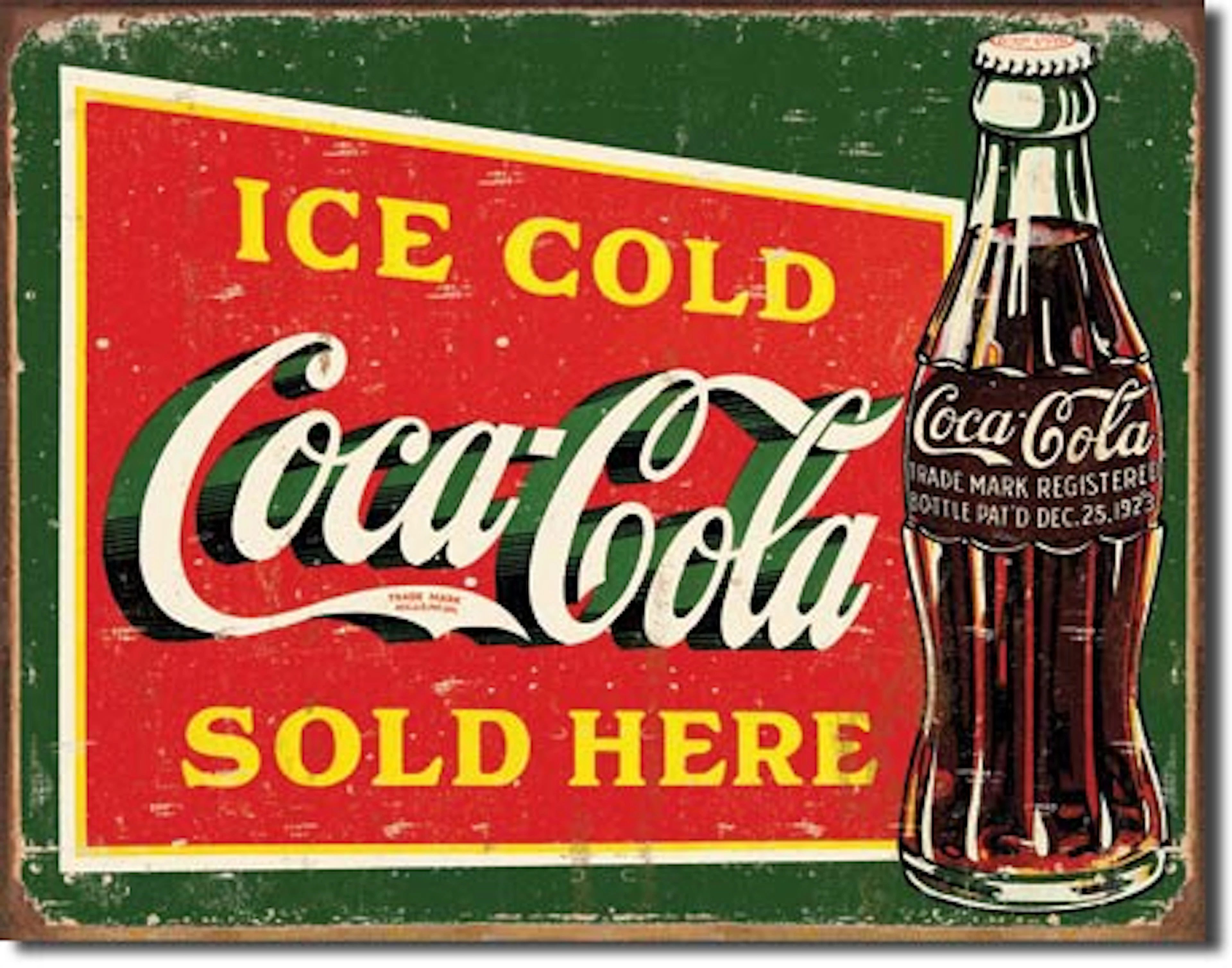 COCA COLA METAL SIGN 12.5" X 16"